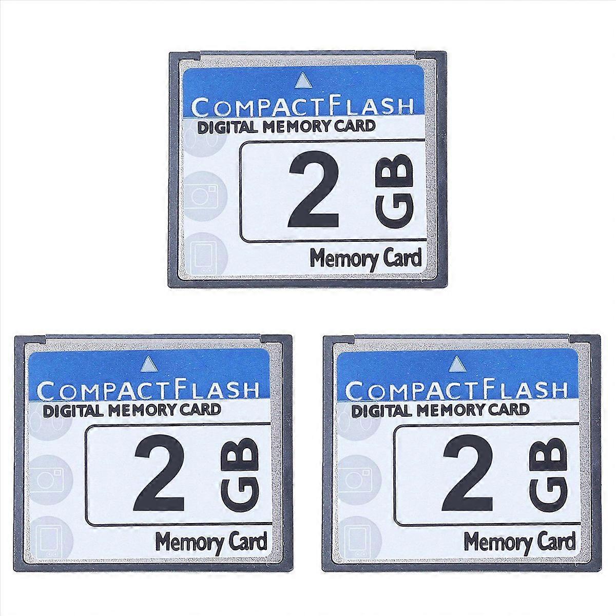 3X Professional 2GB Compact Flash Memory Card for Camera, Advertising Machine, Industrial Computer C