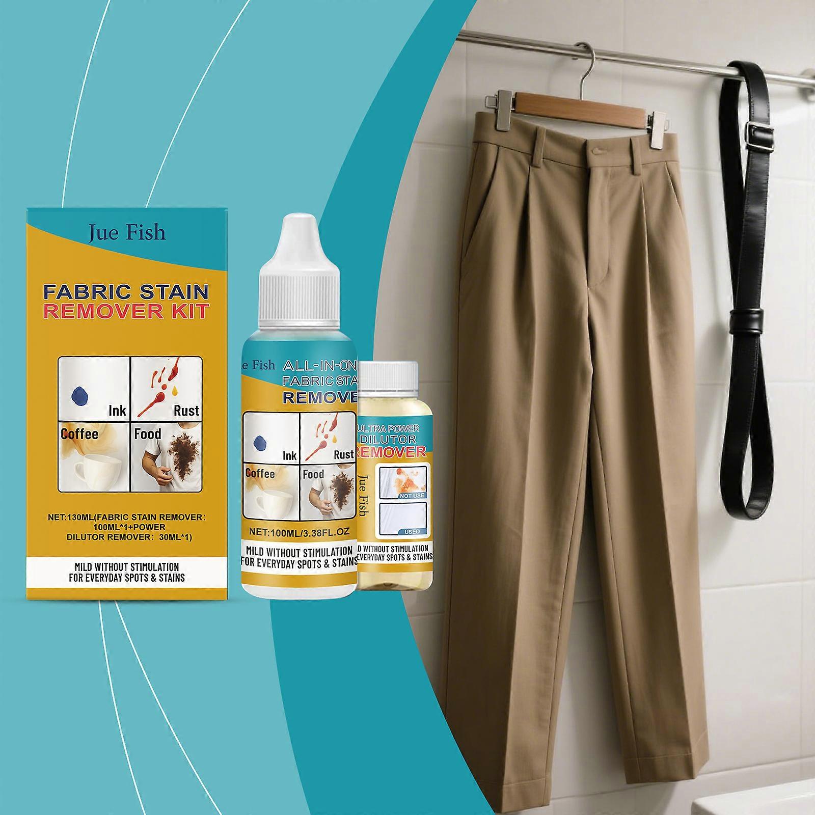 Jue Fish The Fabric Stain Removal Set Features A Gentle Daily Formula To Keep Clothes Clean And Remove Oil Stains