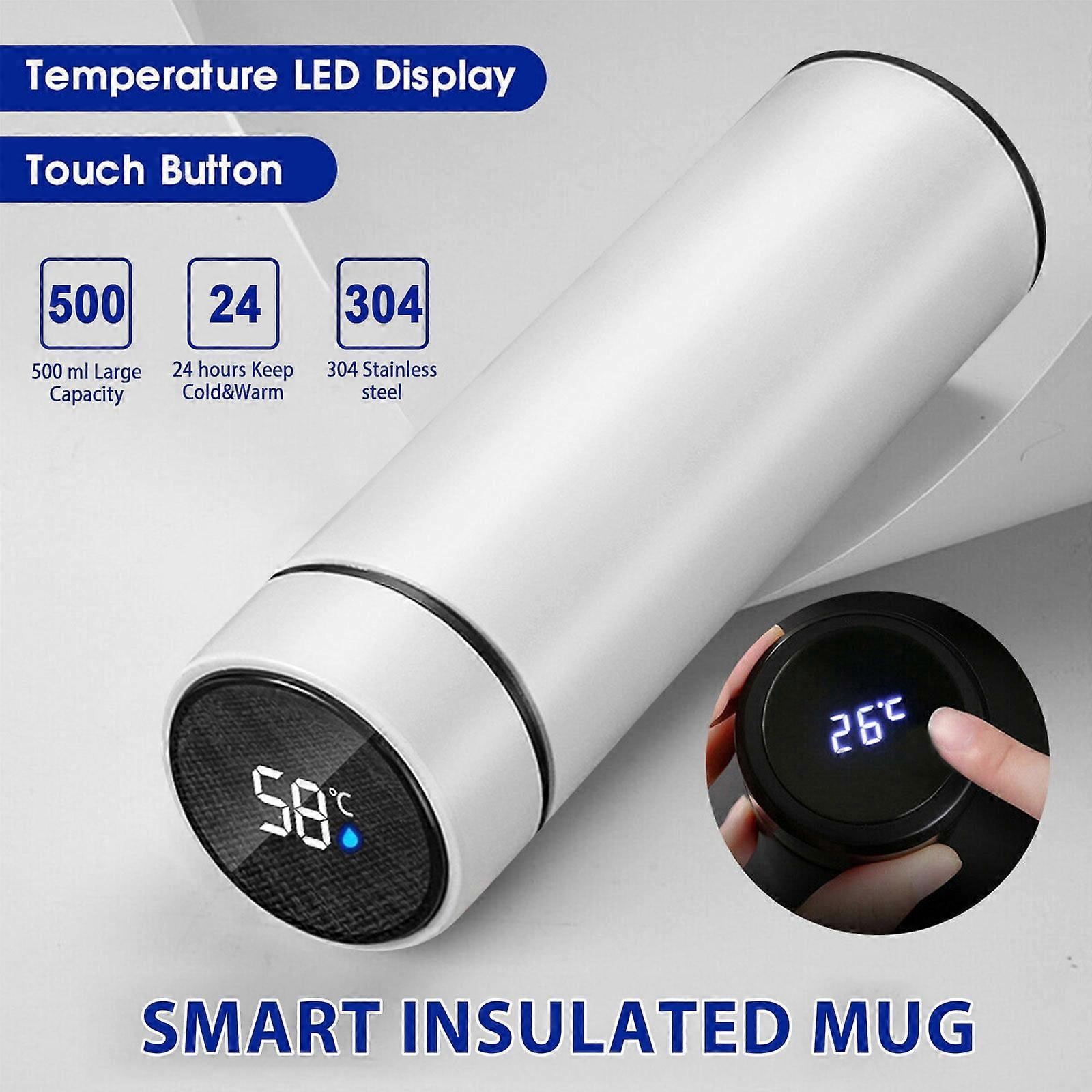 VOSS Stainless Temperature LCD Smart Flask Kettle Vacuum Display Screen Steel Glass&Bottle
