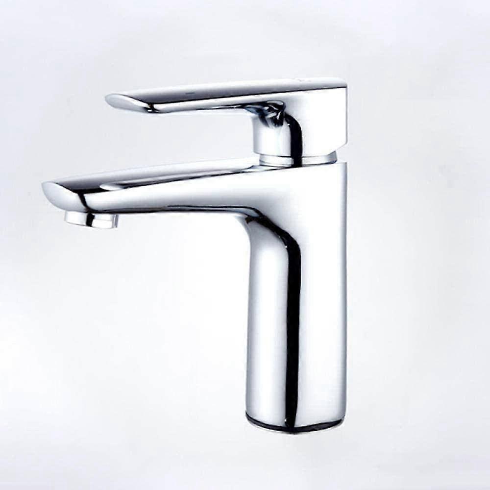 Chrome Kitchen Faucet Single Handle Control Deck Mounted Modern Mixer Tap for Sink