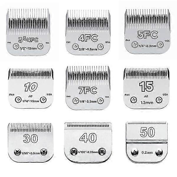 Professional A5 Pet Clipper Blade Compatible with Most Andis & Oster Clippers Ceramic Blade[JUN] 40-0.25mm