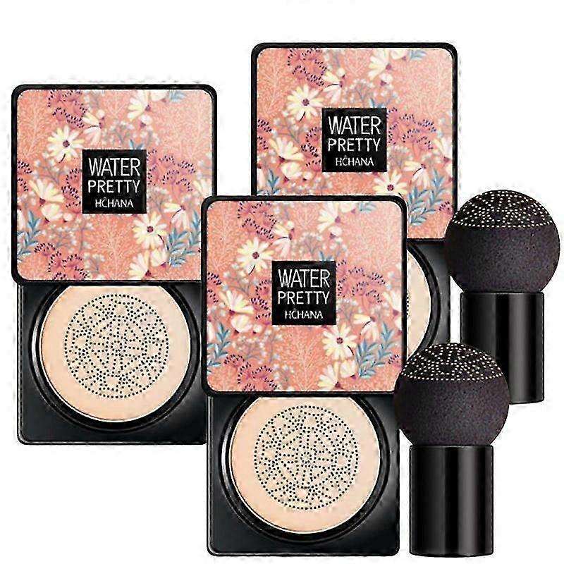 3 Pack Air Cushion Mushroom Head CC Cream Foundation Concealer Makeup Sponge Set Soft Texture Flawless Application_zhida6