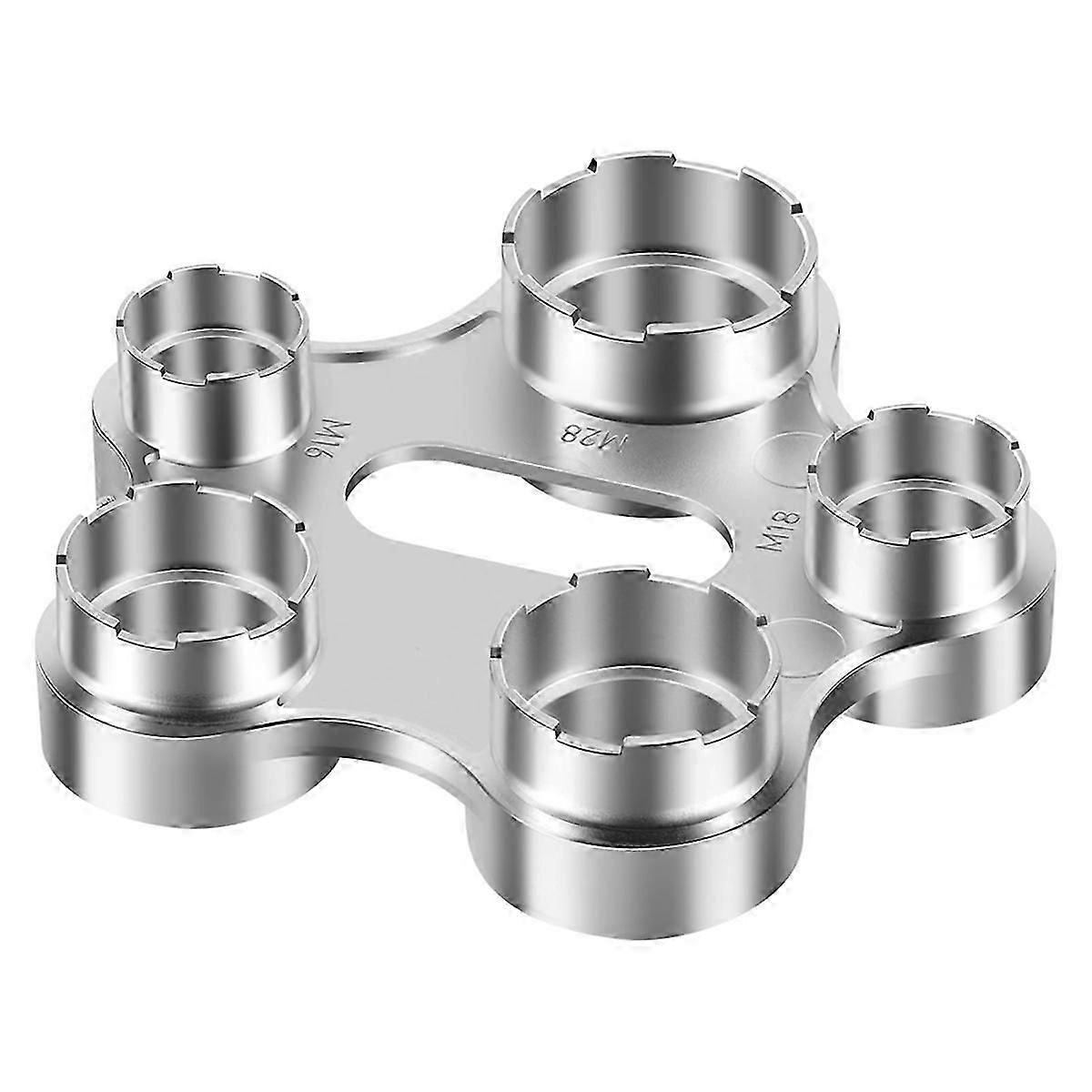 Multi-Size Faucet Aerator Wrench Tool with Front and Reverse Threads M24 M22 M20