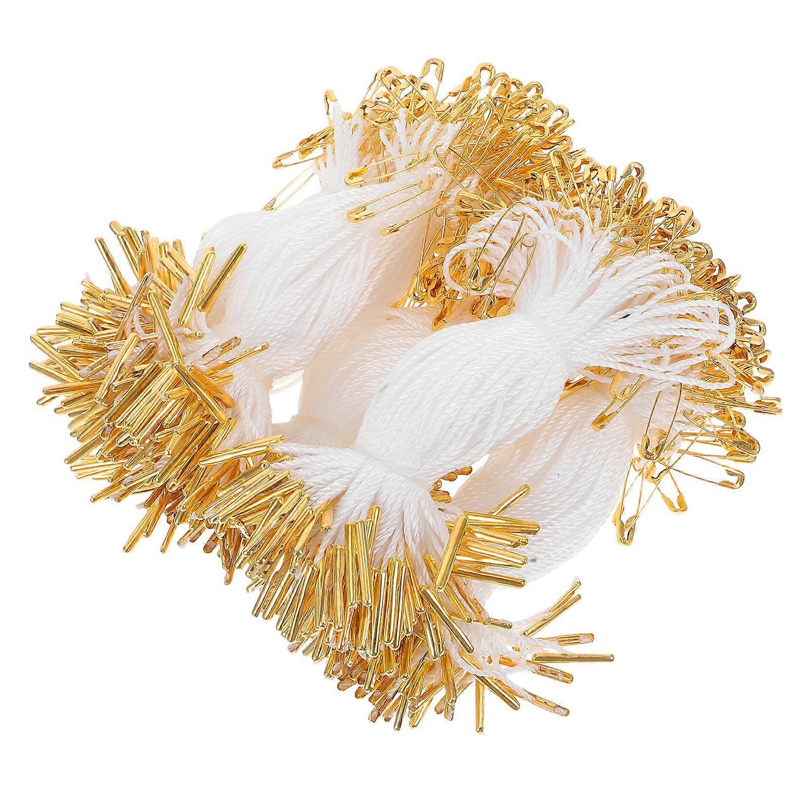 Polyester String Clothing Tag Fasteners for Display Use 500Pcs Pack