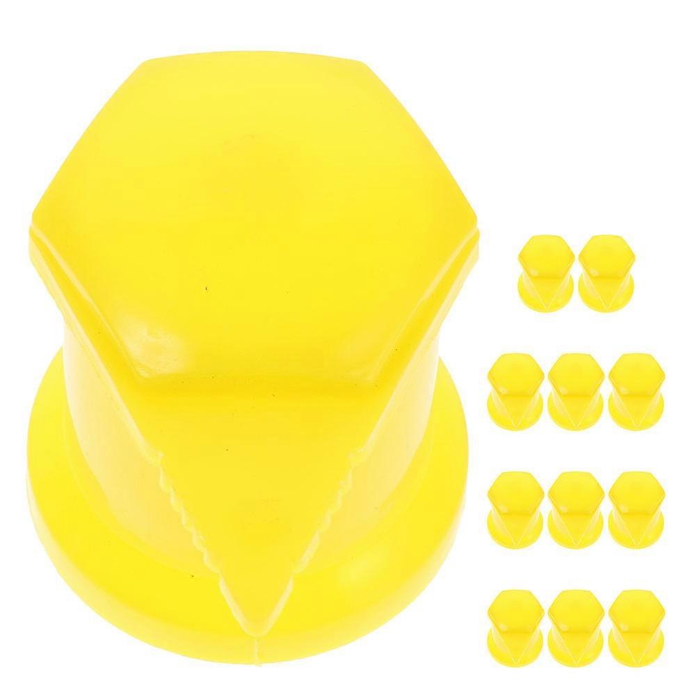 Yellow Plastic Loose Wheel Lug Nut Indicator for 48Pcs with Protective Sleeve