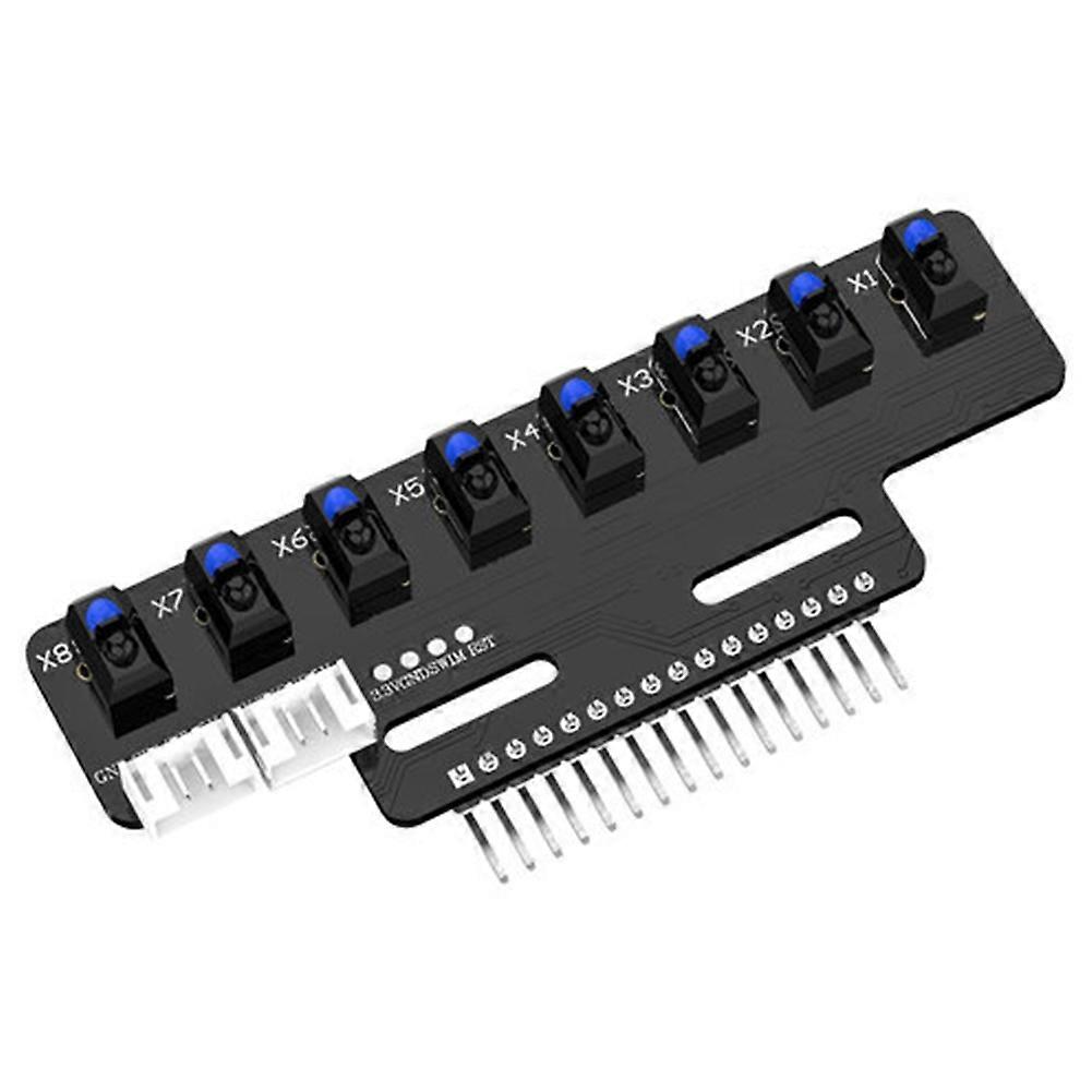 1PCS 8 Channel High Precision Electronic Infrared Line Tracking Sensor Module Support Automatic Calibration A