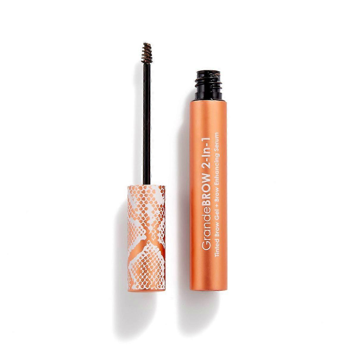 Grande Cosmetics Grandebrow 2-in-1 Tinted Brow Gel & Enhancing Serum, 12-hr Wear, Smudge-proof - Light