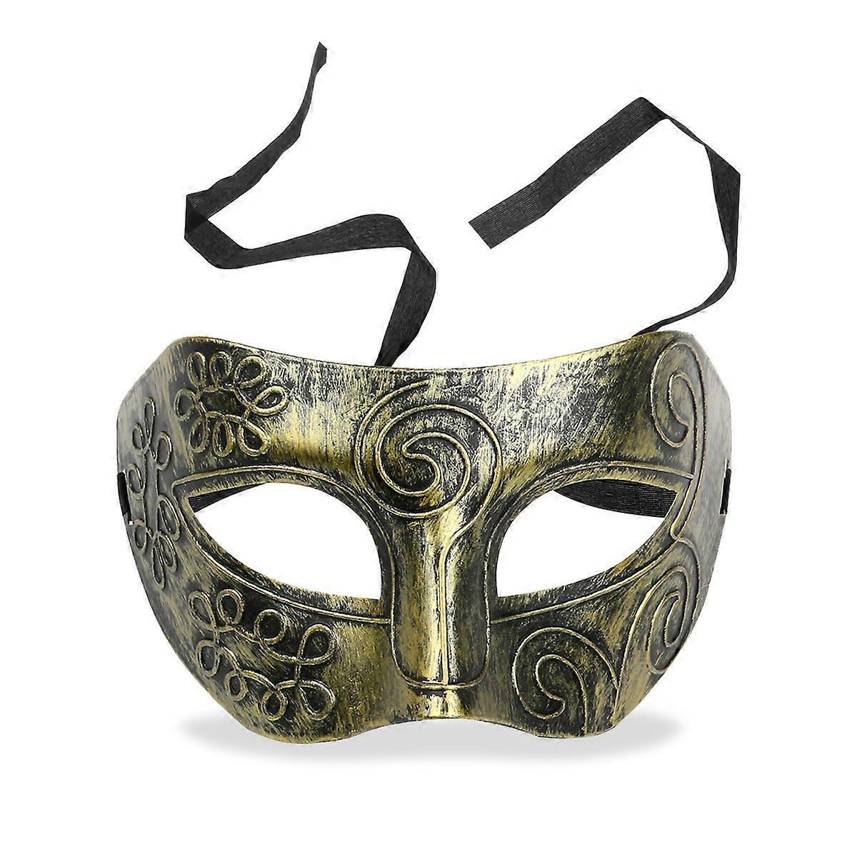 Men Masquerade Ball Mask Durable Roman Fighter Style 3Pcs Pack