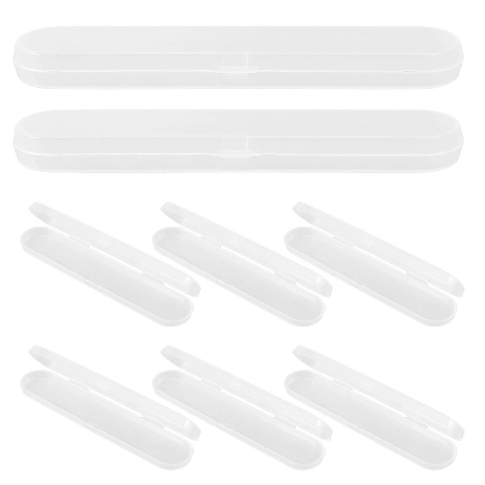 Thermometer Case Holder Plastic Box for Storage 8Pcs Transparent Design