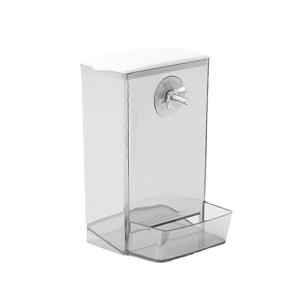 Transparent external feeder (A) $Budgie peony cockatiel bird food box anti-spill and splash automatic feeder new feeder transparent bird feeder