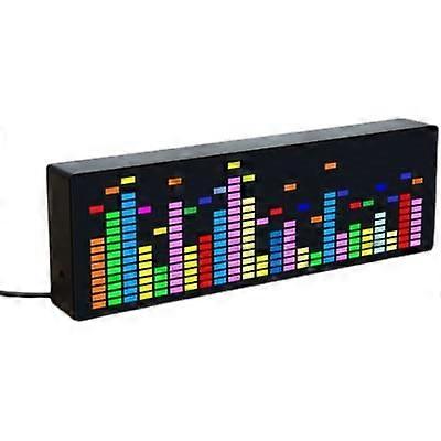 Audio Spectrum Analyzer LED Music Spectrum Display With 84 Effects Fast Sound Pickup Voice Controlled Switching 1624RGB
