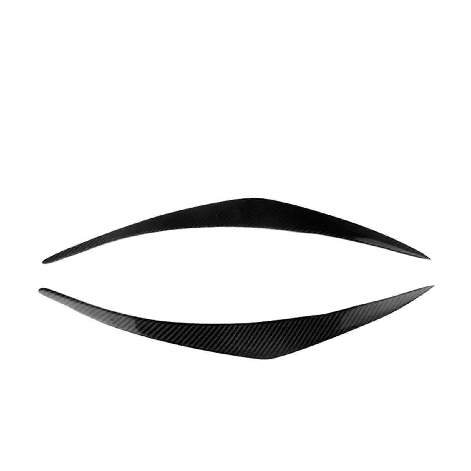 Carbon Fiber Headlight Eyebrow Trim Compatible with Honda Civic (2012–2015), Scratch Protection Styling