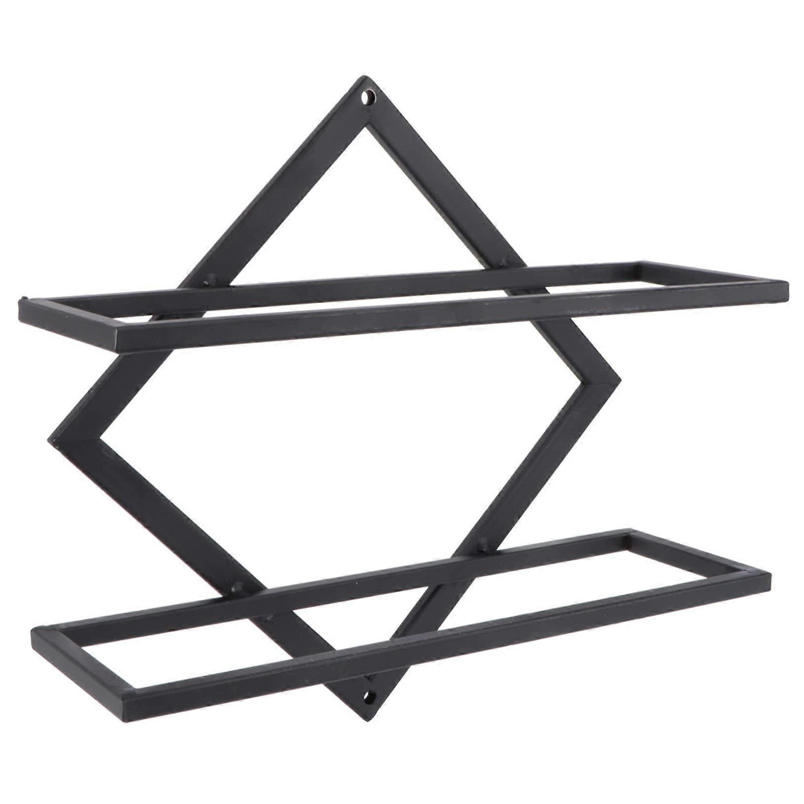 Rustic Wall Mounted Wine Rack Slim Iron Wine Bottle Holder for Stylish Home Bar Display