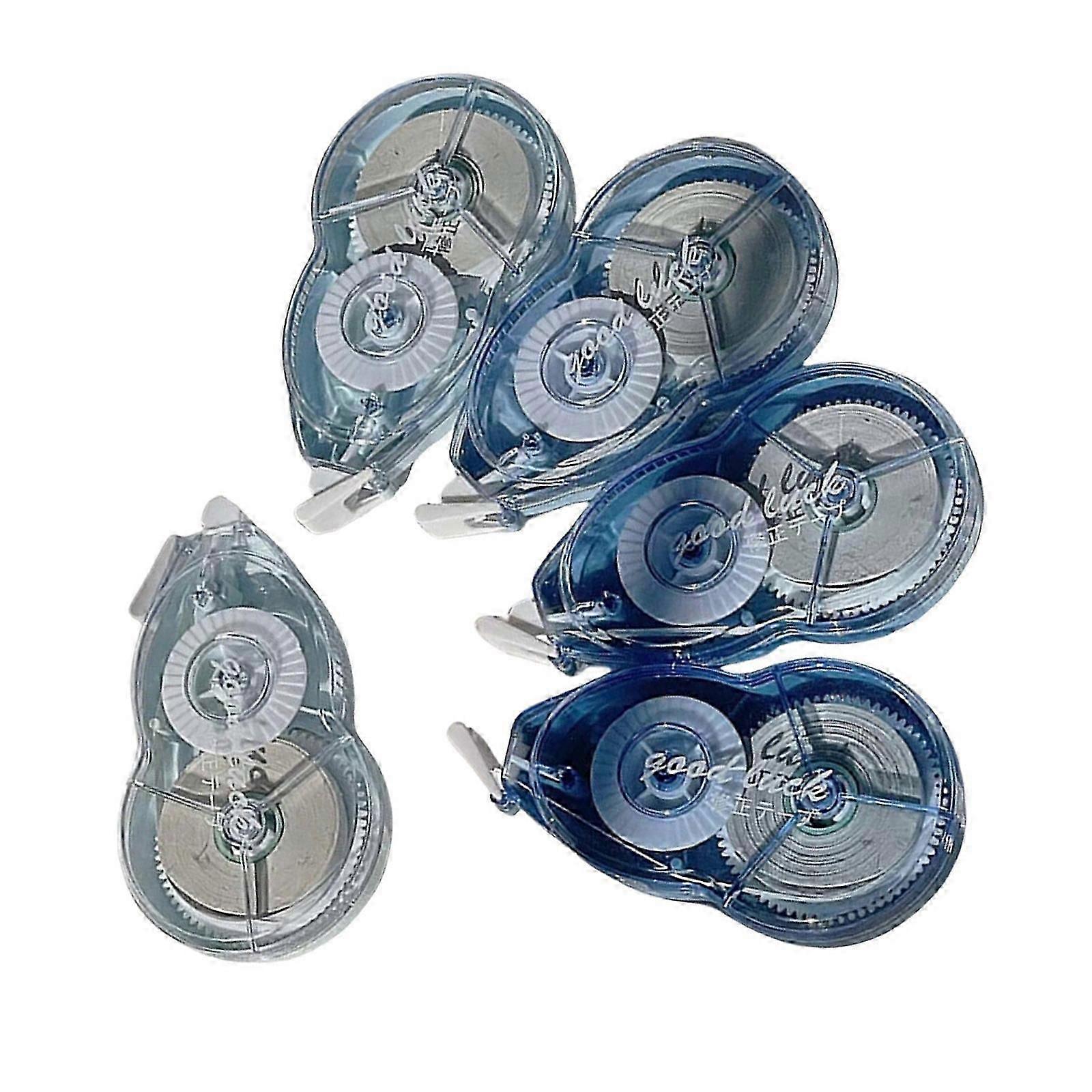 5Pcs Correction Tape Roller 20mX5mm for Note Taking Refillable White out Correction Tapes Total 100m for School and Office Gradient powder 5 pi Cs fas