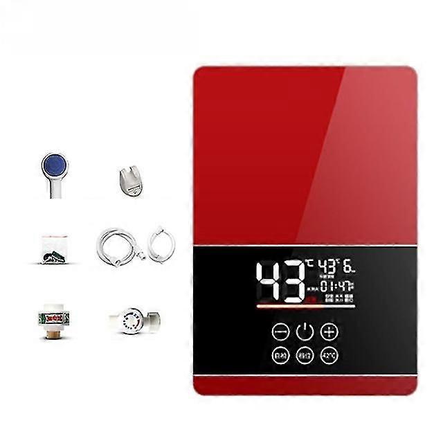 リモートコントロール 6000w インスタント電気温水器ホーム3秒速ヒートテイクシャワータンクレスバスルームバスマシン