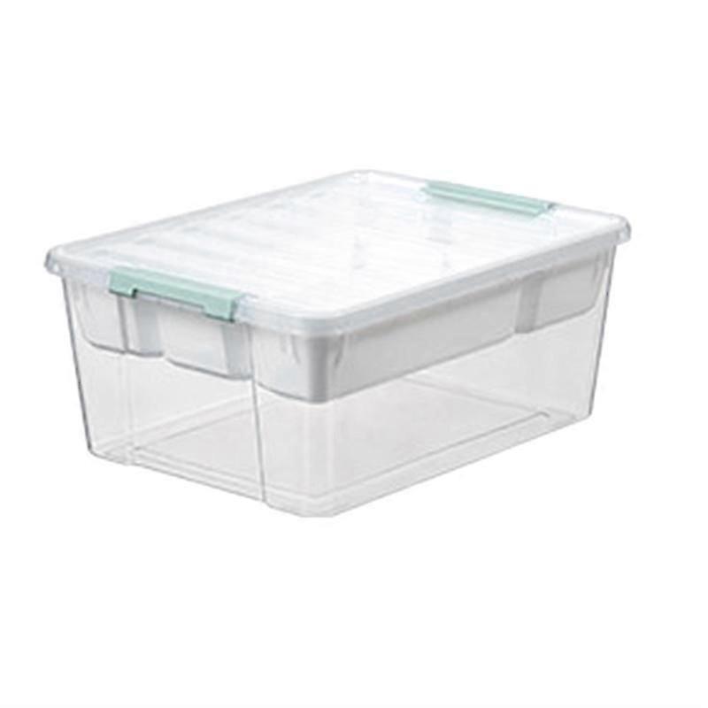 Plastic Stackable Storage Container Bin Box Tote with Lid for Home