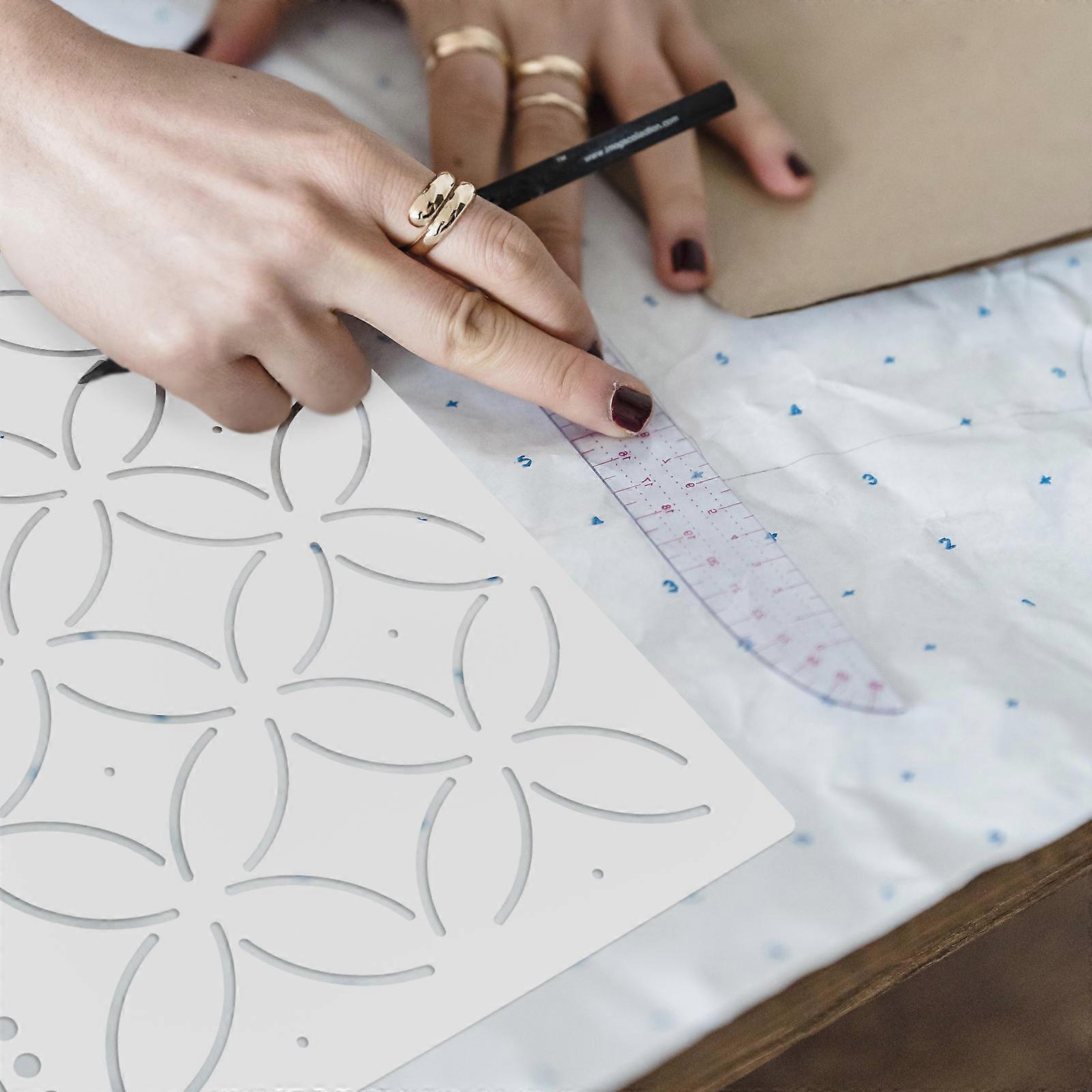 DIY Tool Template Transparent Sewing Template for Quilting Patchwork