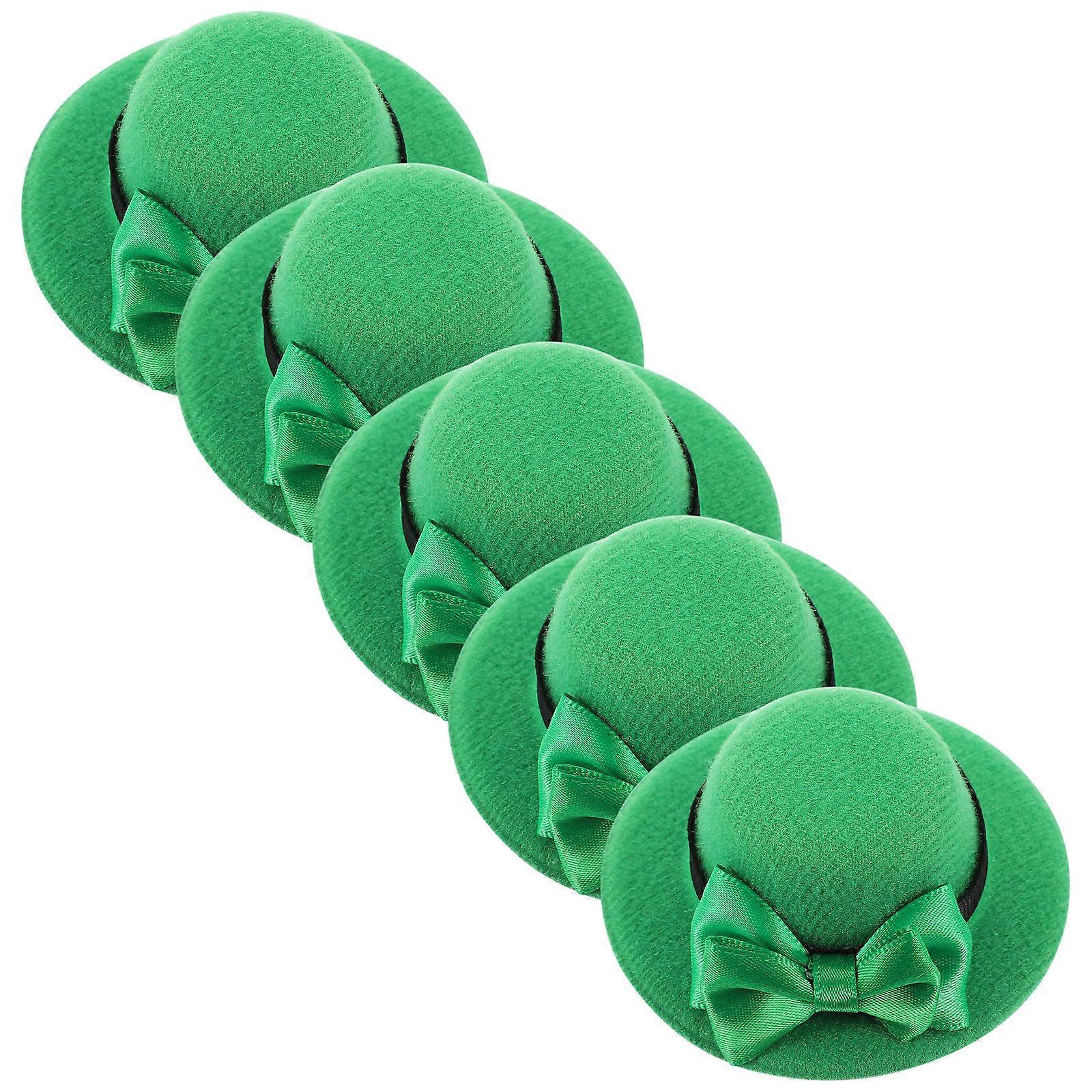 St Patricks Day Hats Hat Decors for Decor 5Pcs Party Accessory