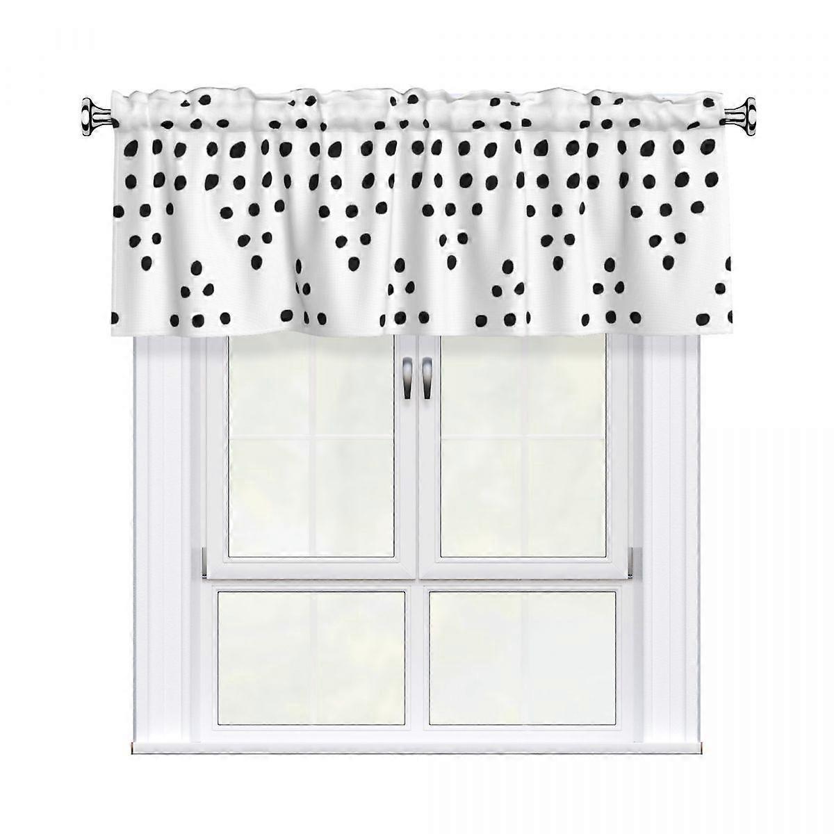 Rod Pocket Short Curtains for Kitchen Window