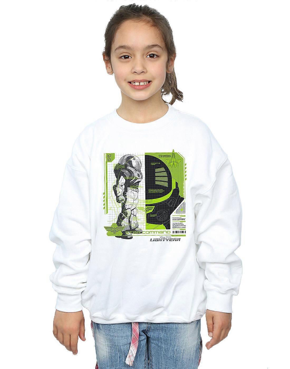 Disney Girls Lightyear Buzz Tech Panel Sweatshirt