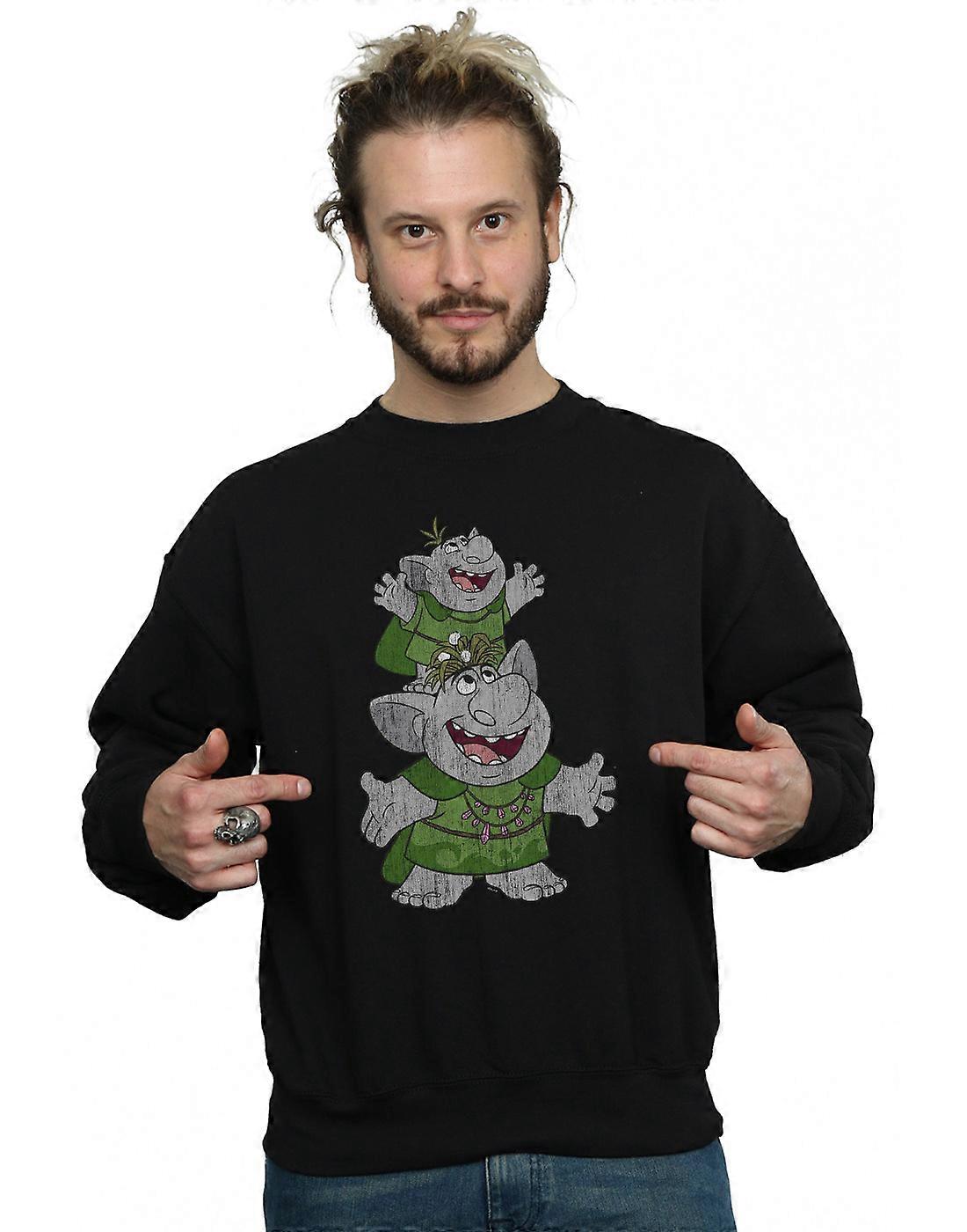 Disney Men's Frozen Handstacking Trolls Sweatshirt