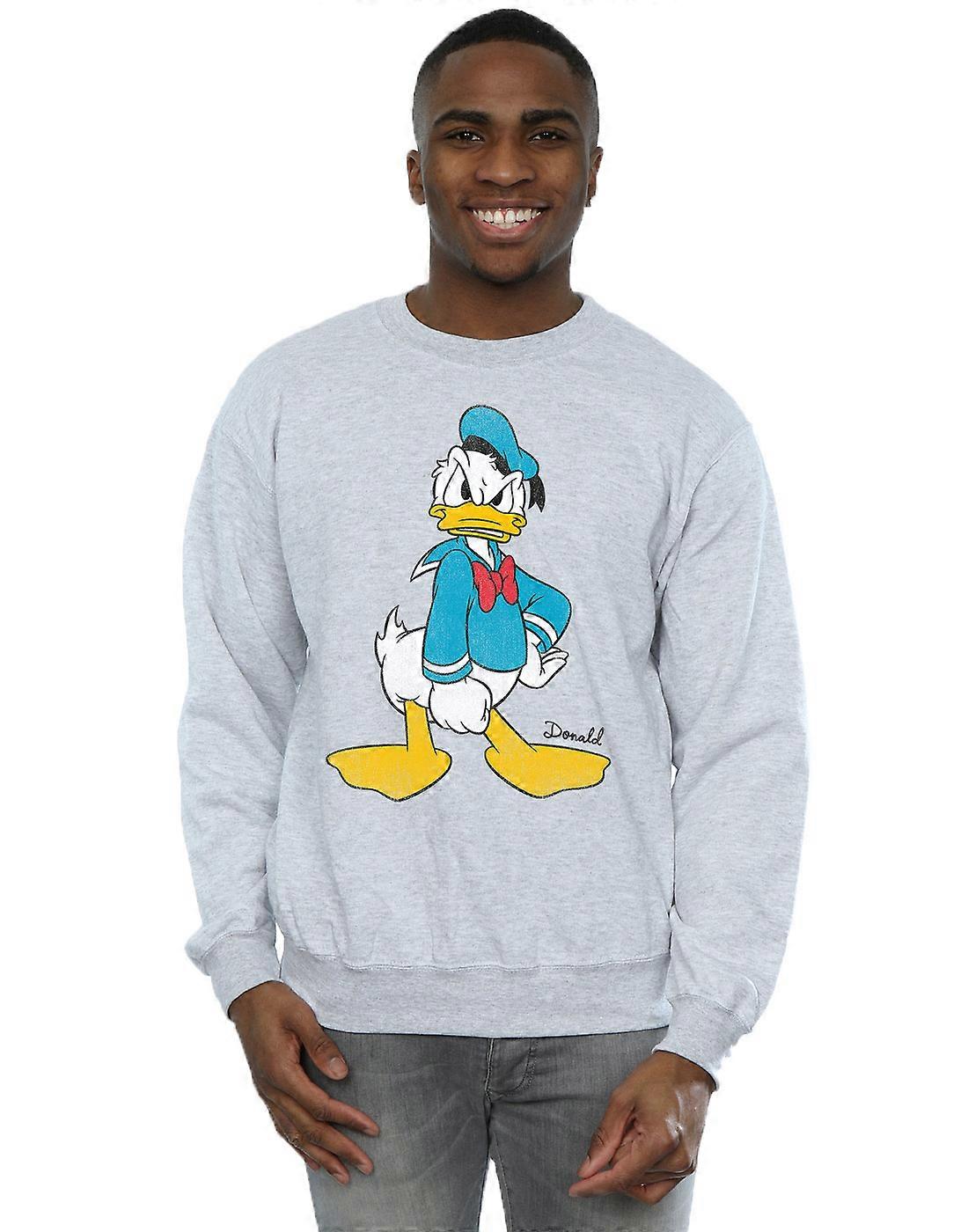 Disney Men's Donald Duck Angry Sweatshirt