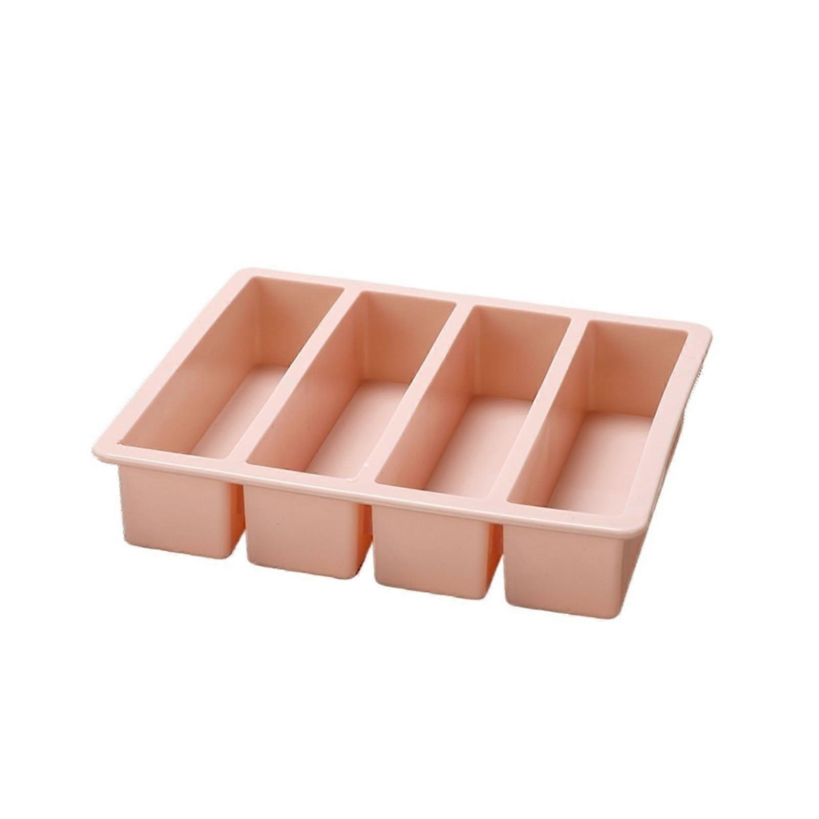 Ice Cube Tray with Lid, Large Silicone Stackable Mold for Easy Ice Release and Freezer Storage
