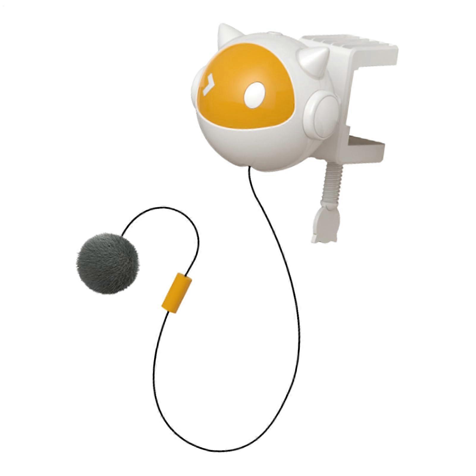 Interactive Cat Toy Automatic Retractable Ball for Hunting Play and SelfExercise 3.15x2.56in