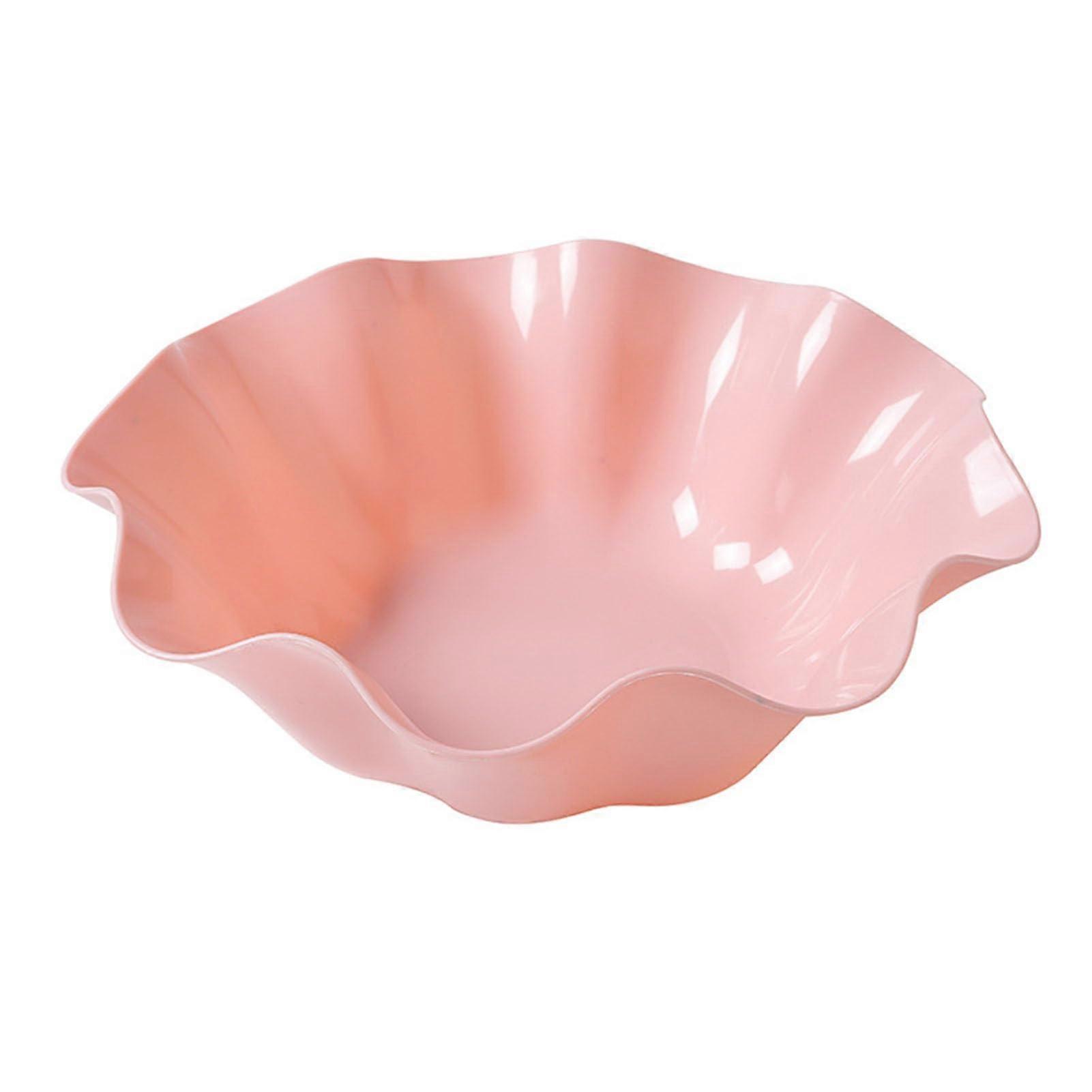 Large Plastic Serving Tray for Parties, Sleek Fruit Platter for Desserts and Snacks