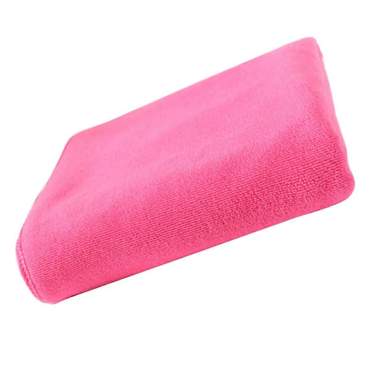 Microfiber Hair Drying Towel Wrap Quick Dry Soft Absorbent Bath and Cleaning Pink
