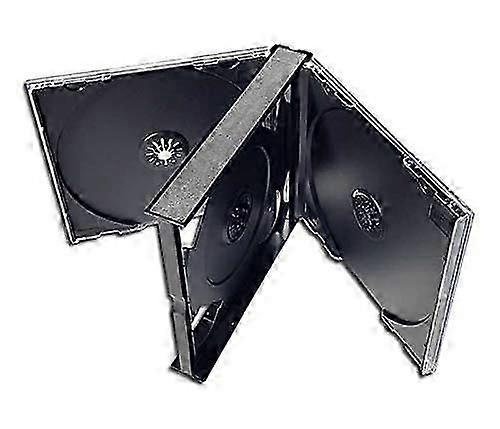 4 CD Storage Case - Holds 4 Standard CDs, Thick Empty Cassette