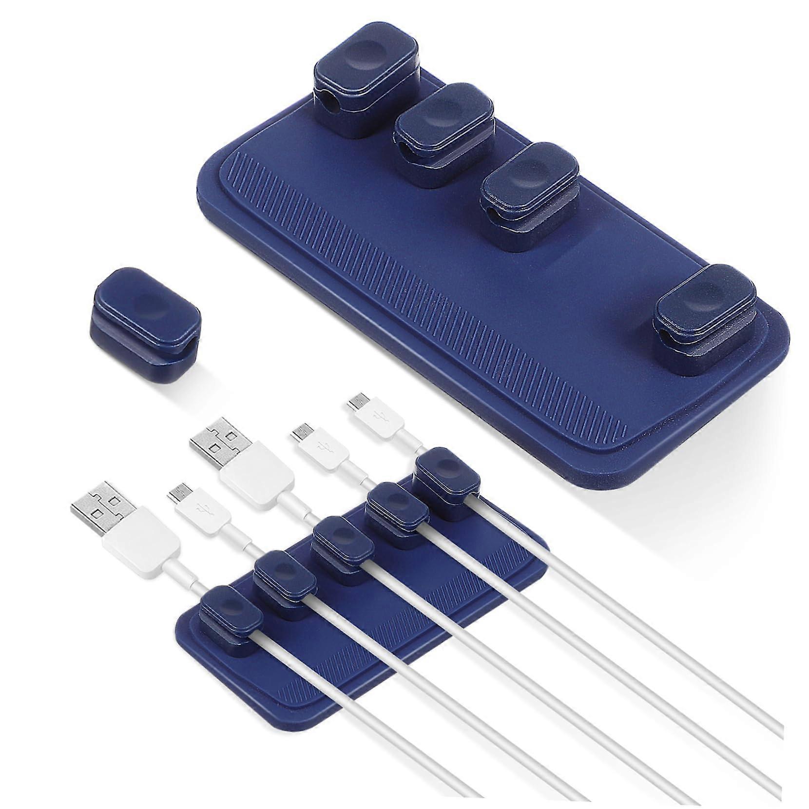 Magnetic Cable Organizer Clips with AntiTangle Design for USB Charging and Home Office Use