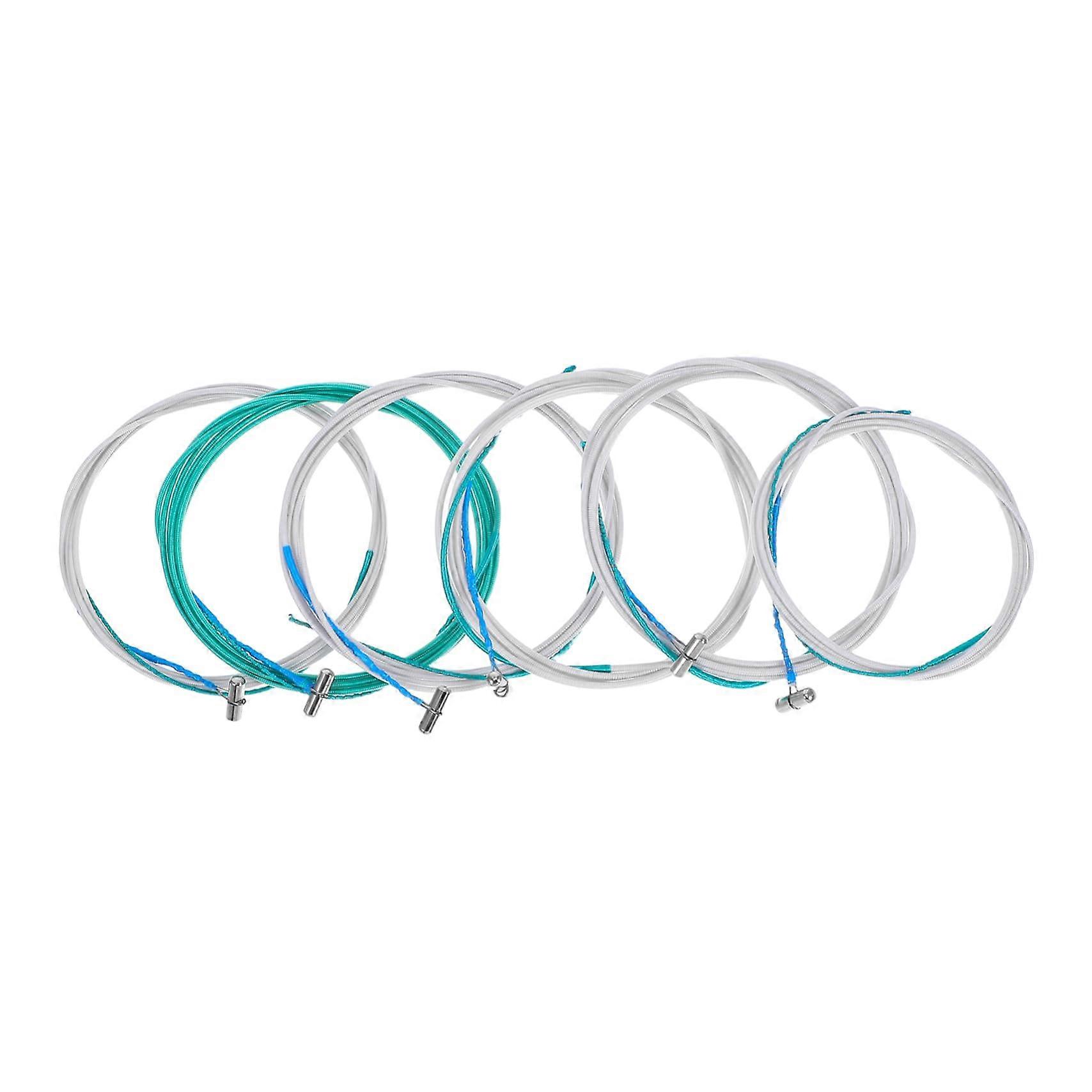 6pcs Durable Nylon Guzheng Strings Set for Clear Balanced Sound and Stable Tuning Performance