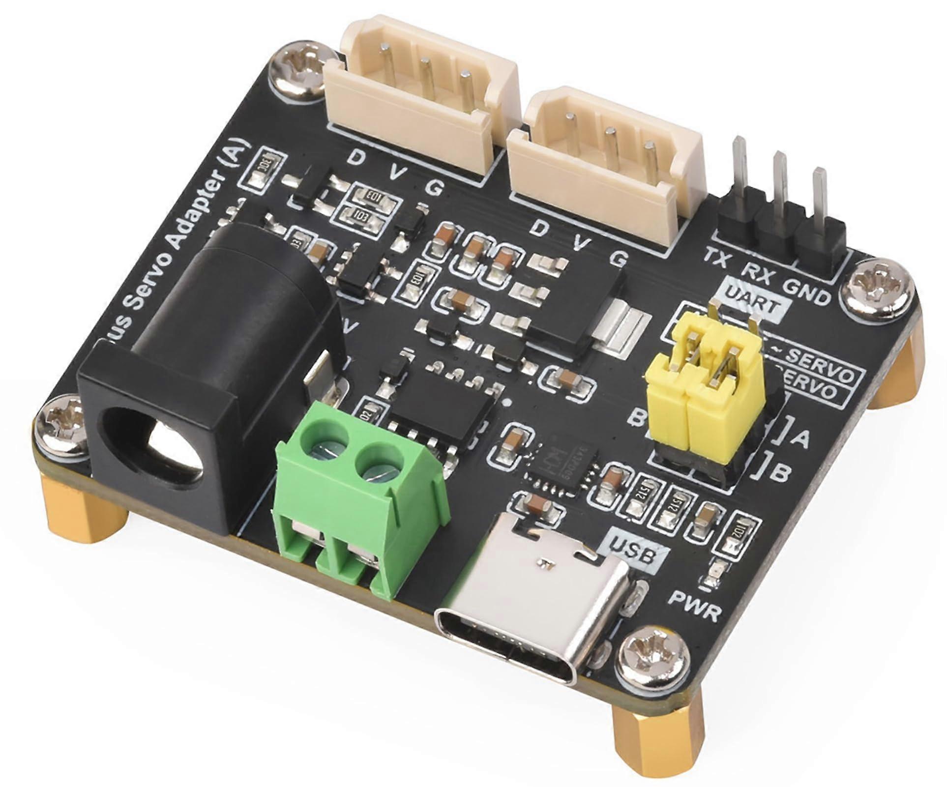 Serial Bus Servo Driver Board for ST/SC Servos, Controls 253 Channels, USB or UART, Dual Power Options