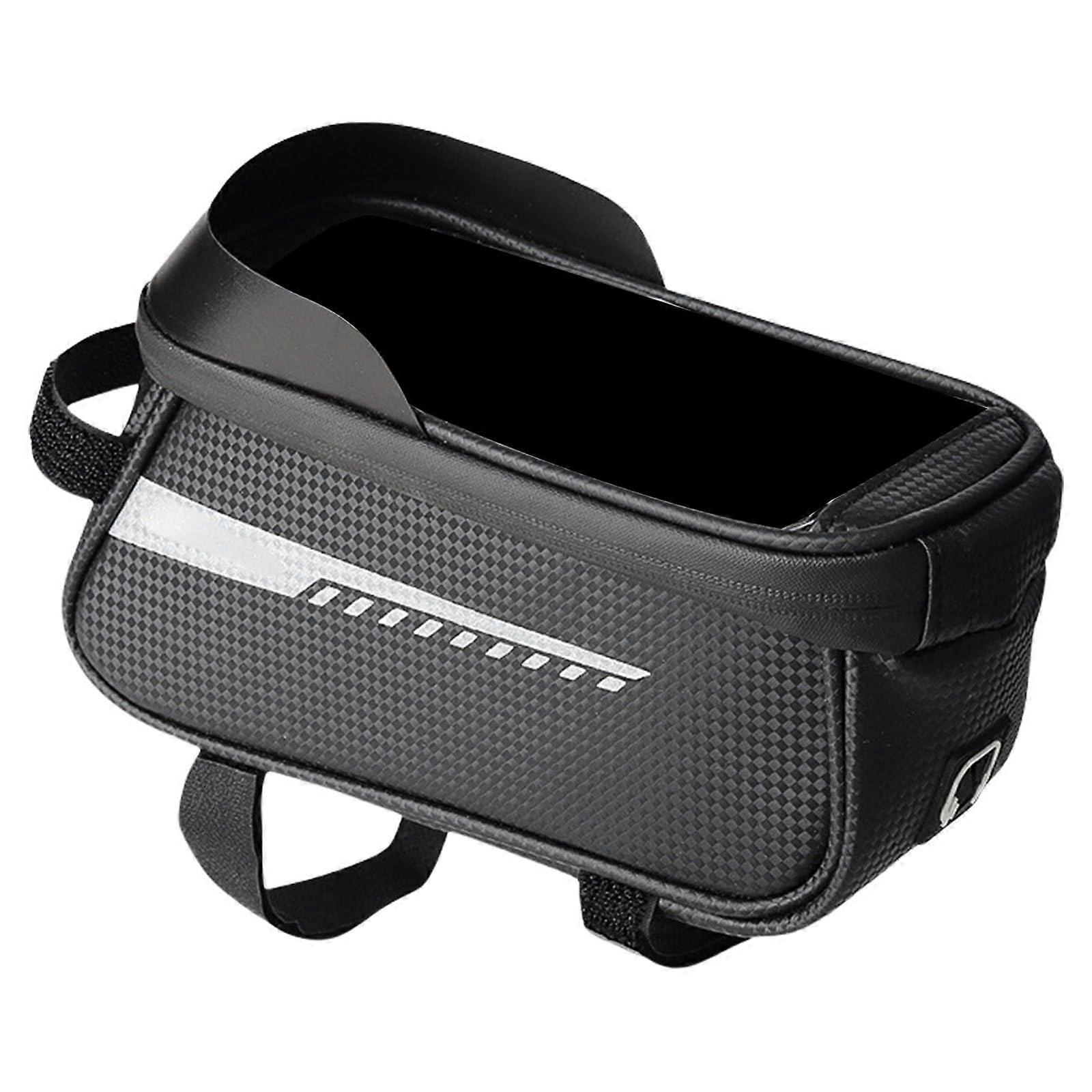 Bike Phone Mount Waterproof Hard Shell with Sensitive Touch Screen and Large Capacity Storage Bag