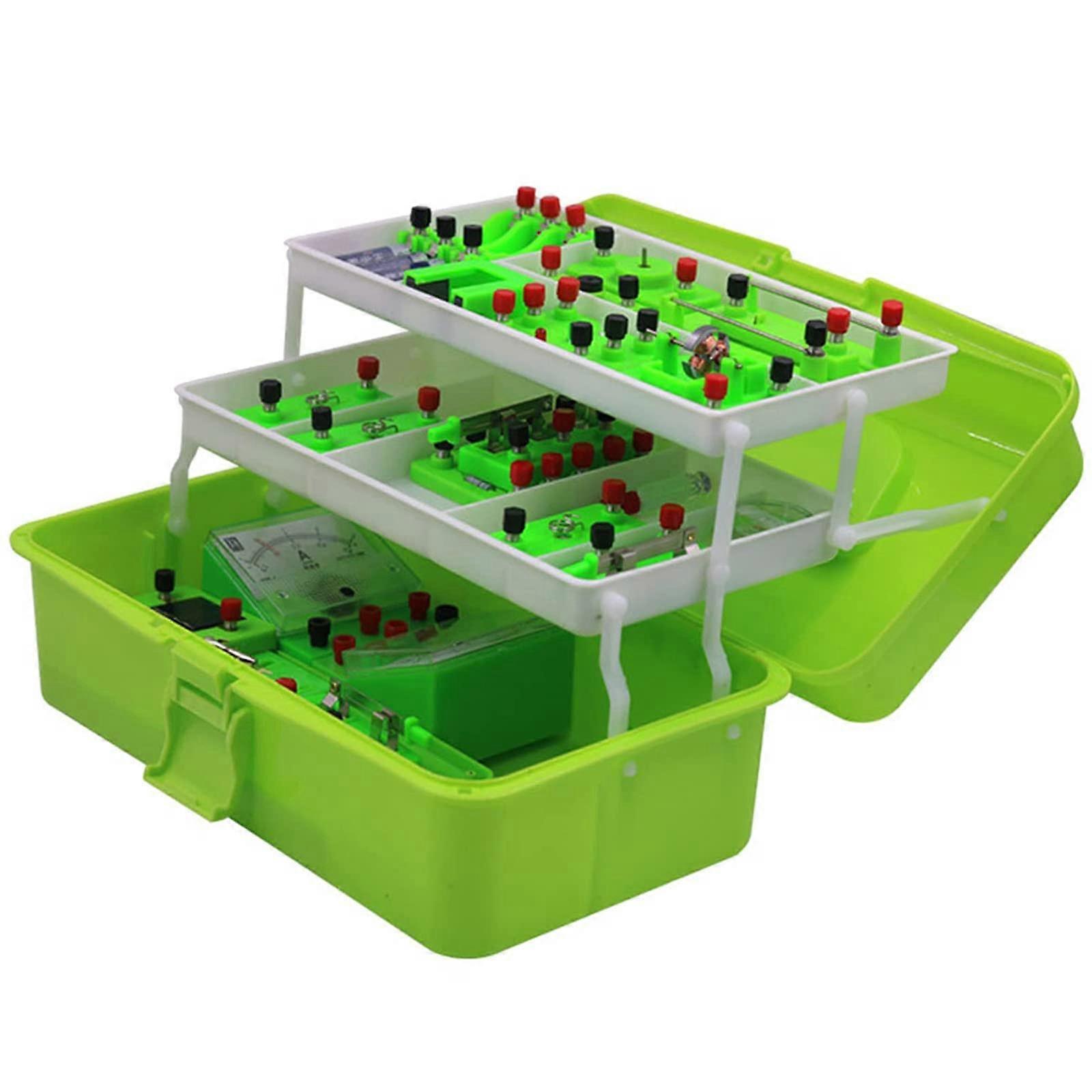 Electric Circuit Learning Kit with Electromagnet Experiments for STEM Physics Education Classroom