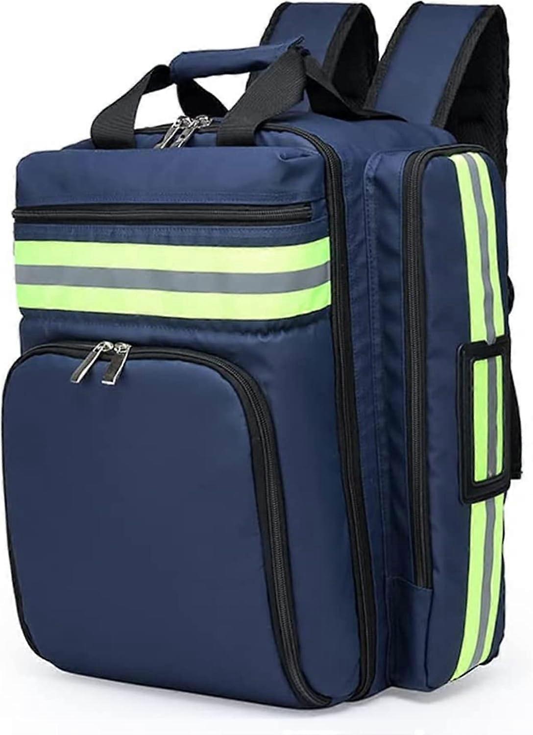 Waterproof First Aid Kit Bag with MultiPocket Layout, Emergency Medical Backpack for Responders