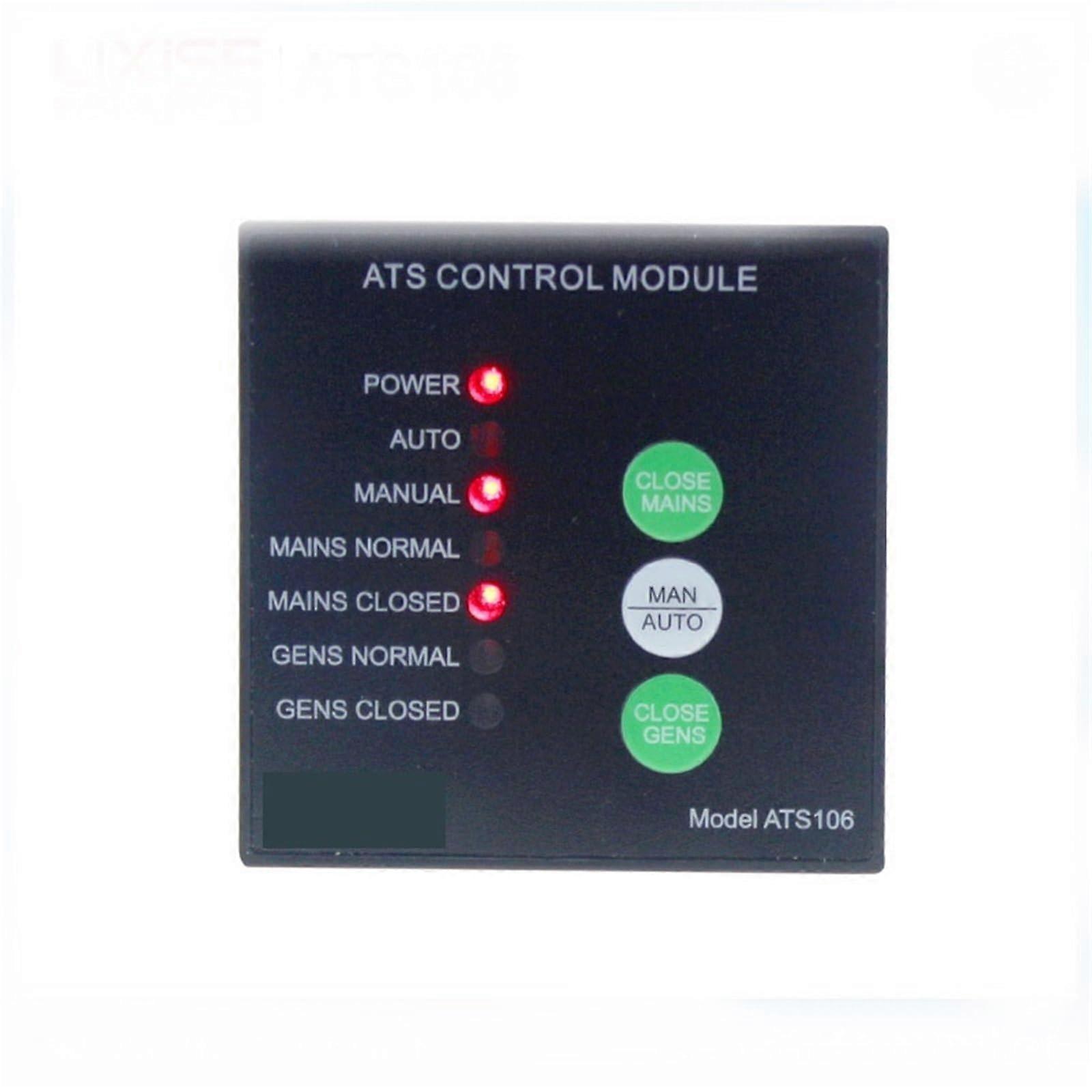 ATS106 Diesel Generator Automatic Transfer Switch Controller Panel with USB and LED Display