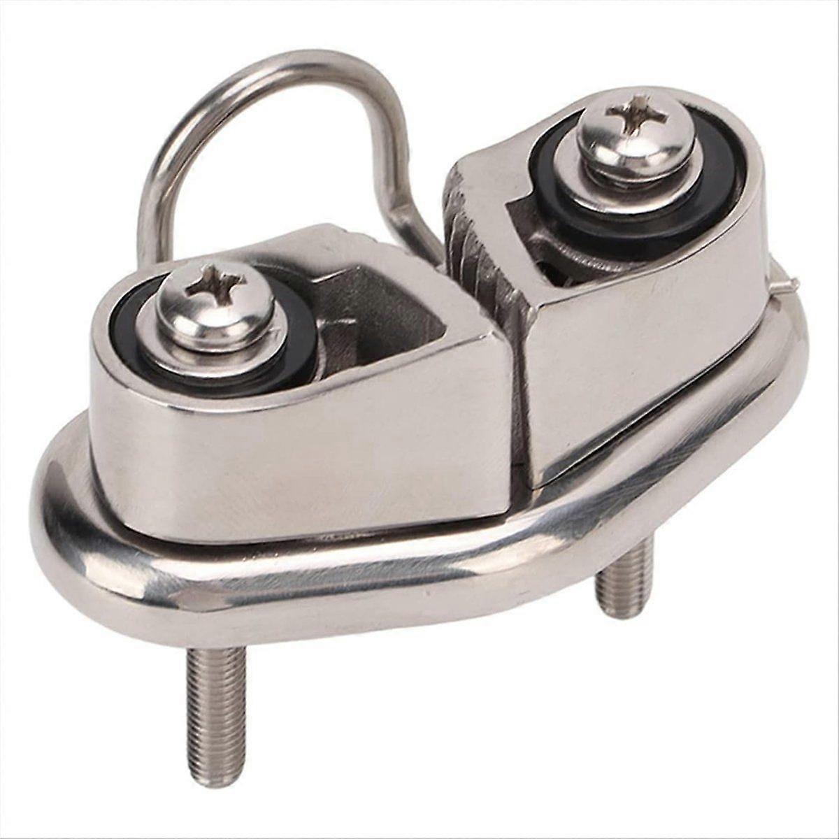 316 Stainless Steel Boat Cam Cleat with Wire Leading Ring,