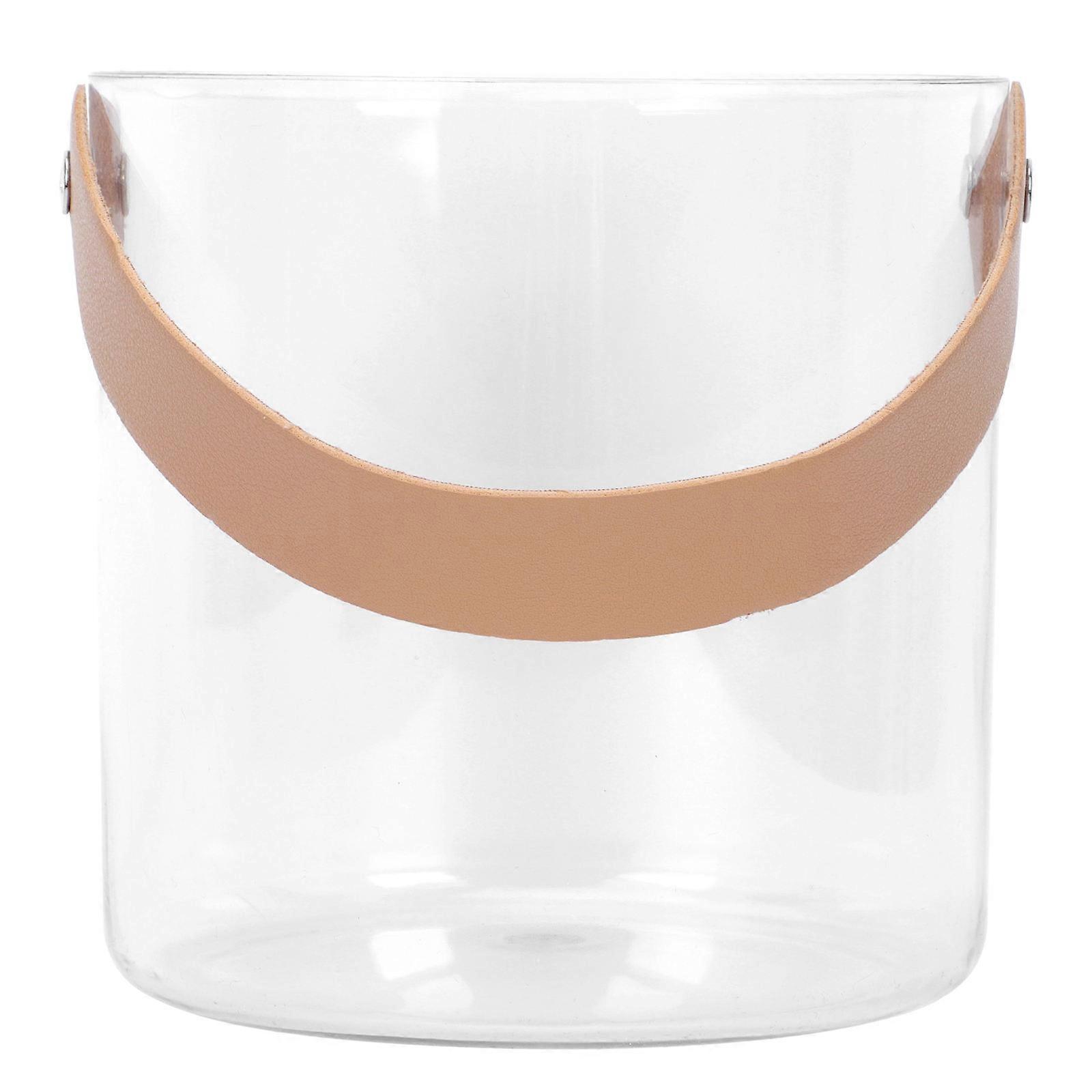 White Storage Bucket Useful for Storage 1Pcs Plastic with Handle