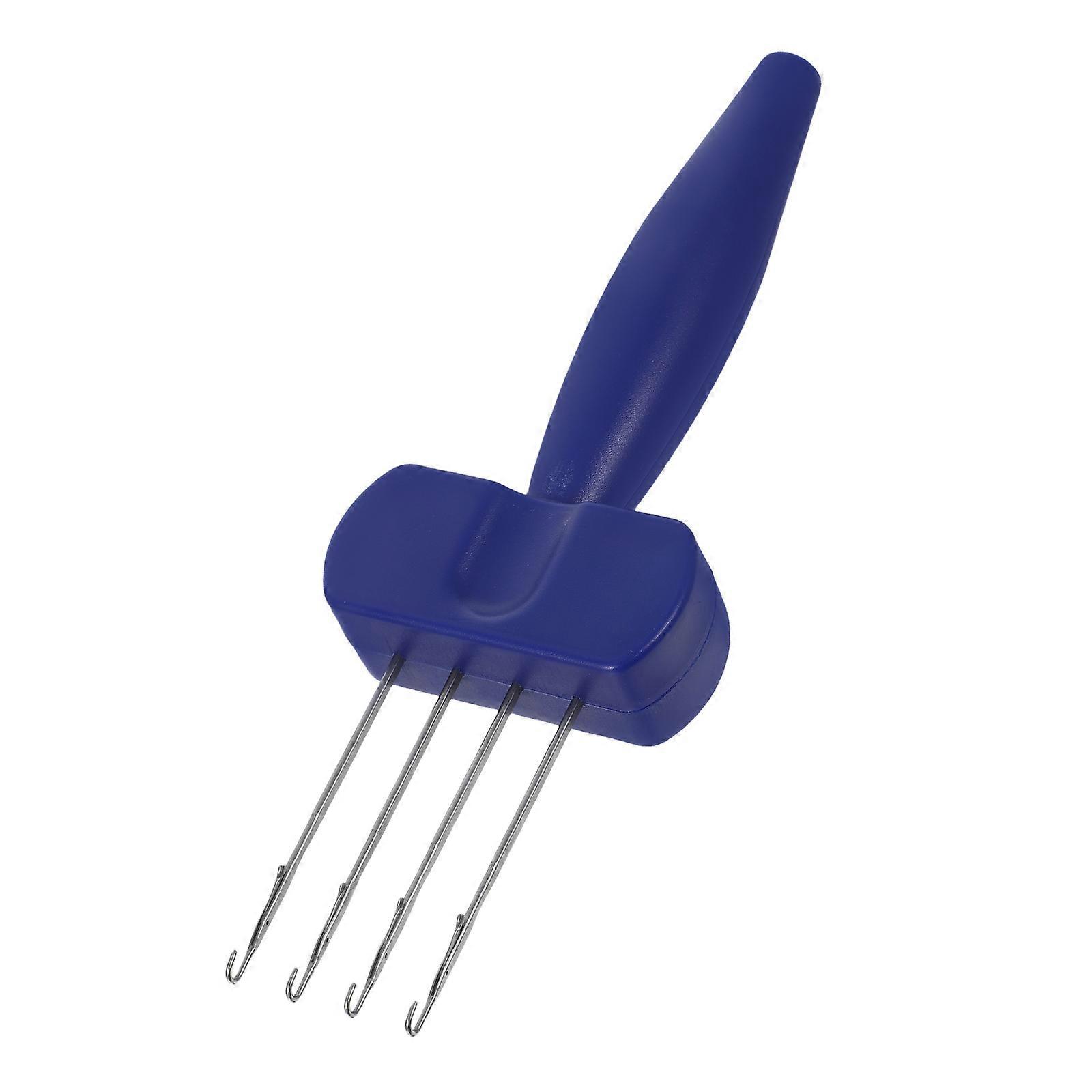 Latch Hook Tool Crochet Hook for Yarn Making 4-Stitch DIY Crafting Kit