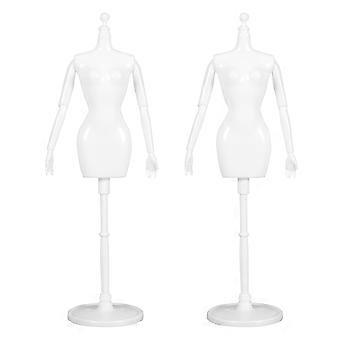 Mini-Mannequin-Präsentationsständer für Damenbekleidung, 2 Stück, Kunststoff