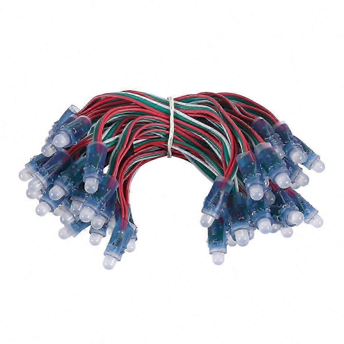 50 Pieces WS2811 LED Pixel String Lights Waterproof for Advertising