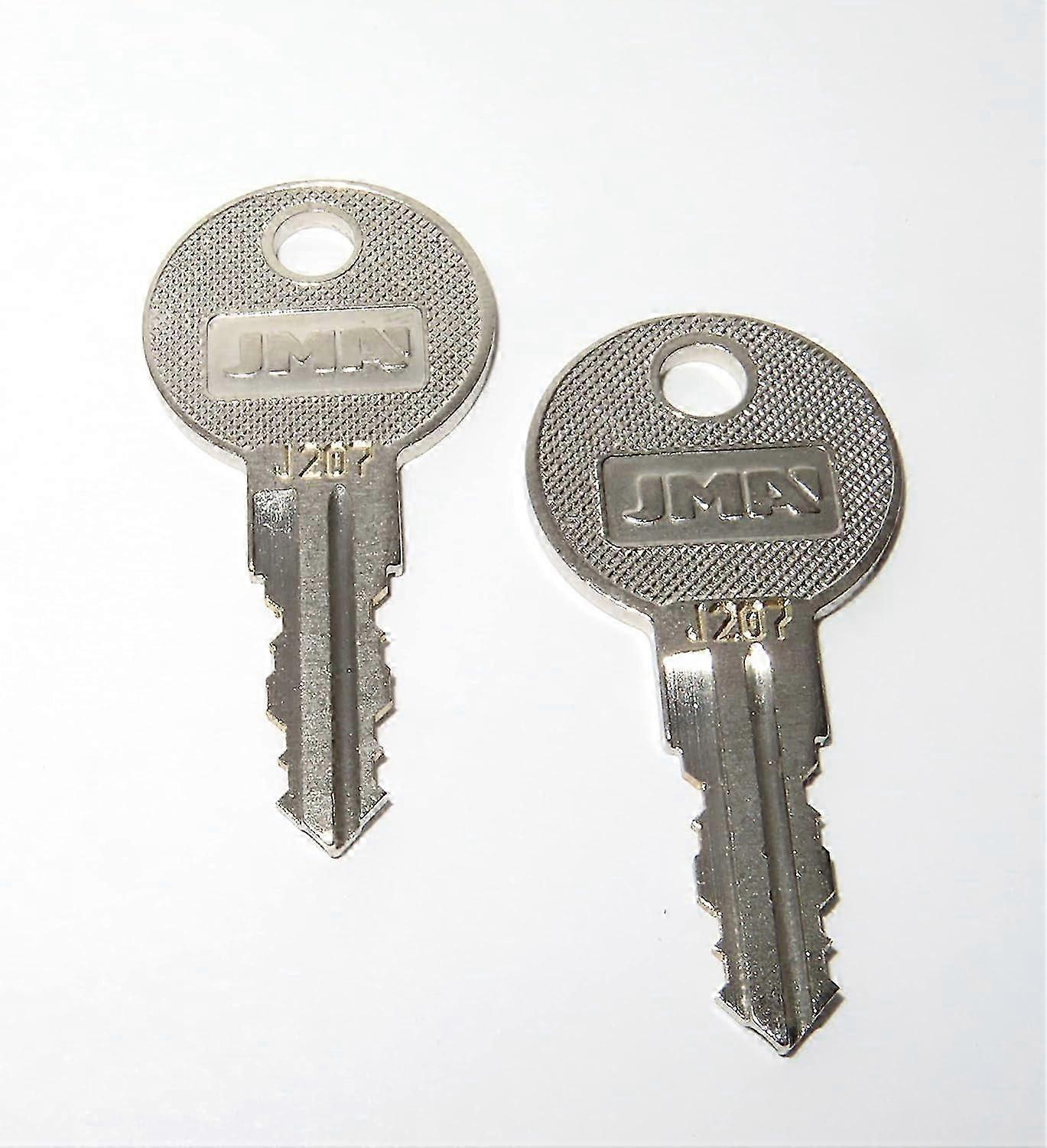 2pcs Tool Box Key Code Series J201-J220 Engraved Number (J207)