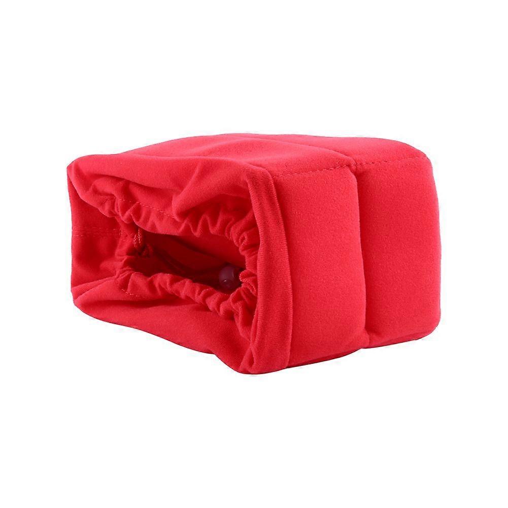 Velvet Protective Bag DSLR Camera Padded Foldable Partition Camera Insert Bag(Red)