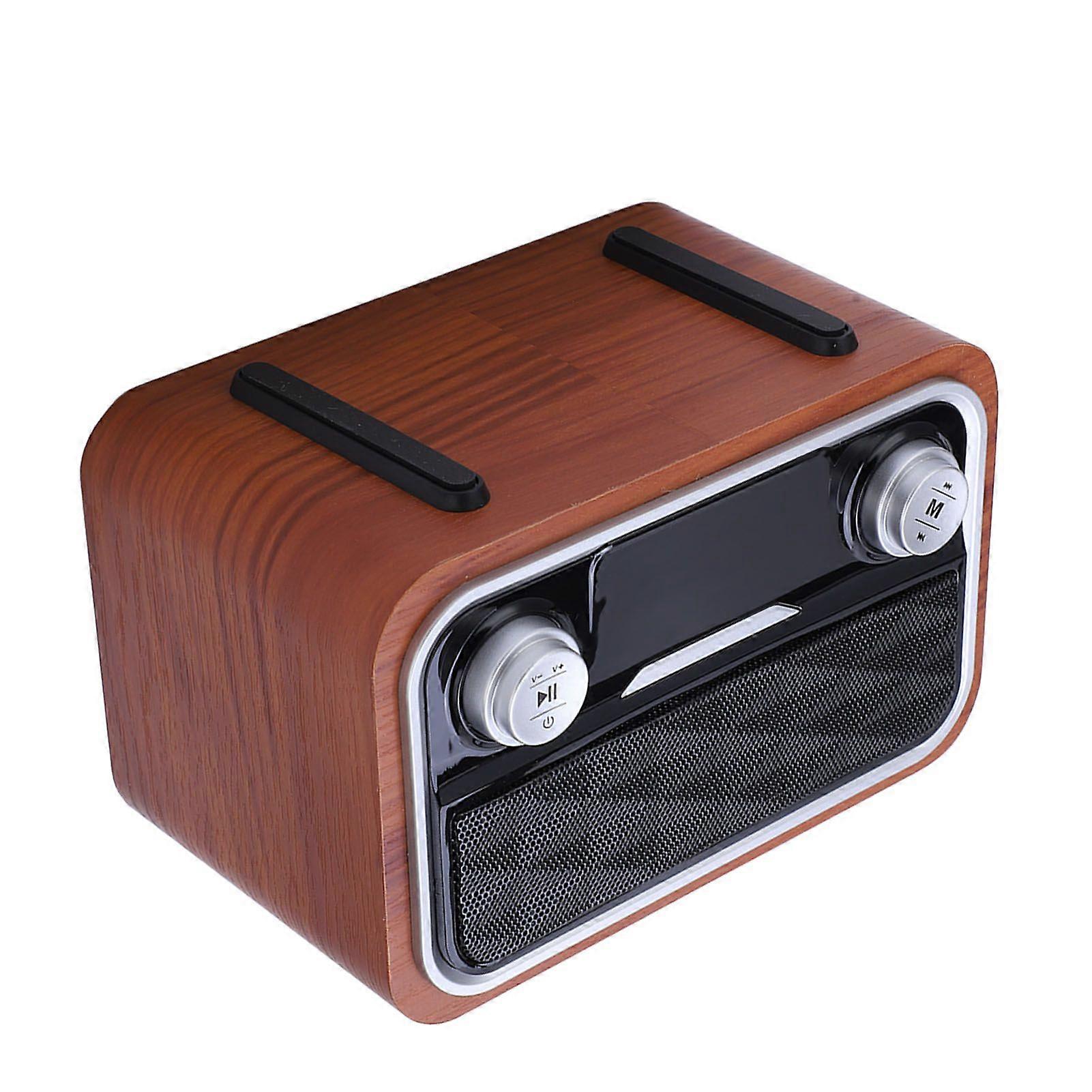 Bluetooth Speaker Alarm Clock with Wireless Charger Support Plug Card U Disk Tabletop Computer Speaker