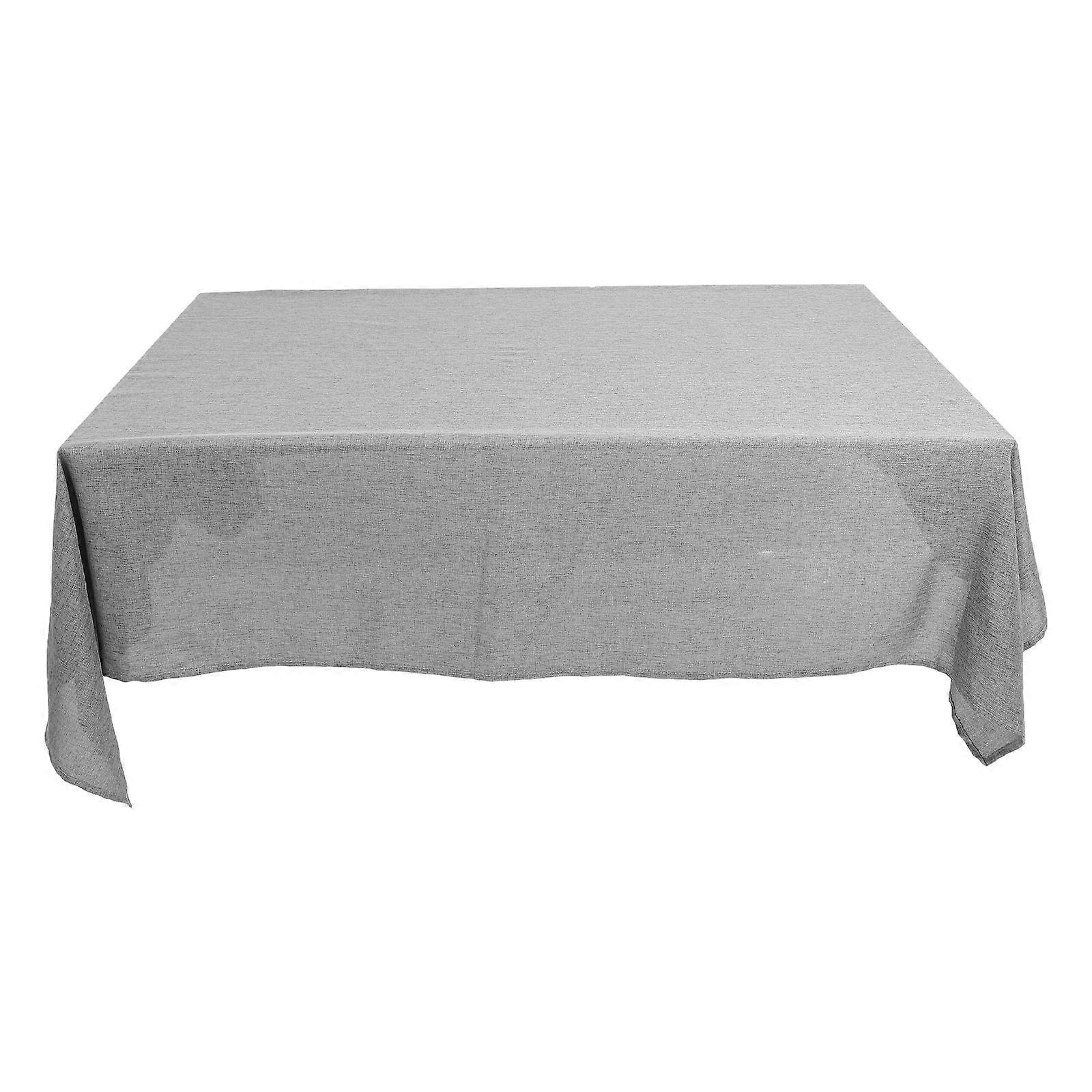 Rectangular Linen Tablecloth Wear-resistant Table Runner Solid-colored Tablecloth Camping Table Cloth