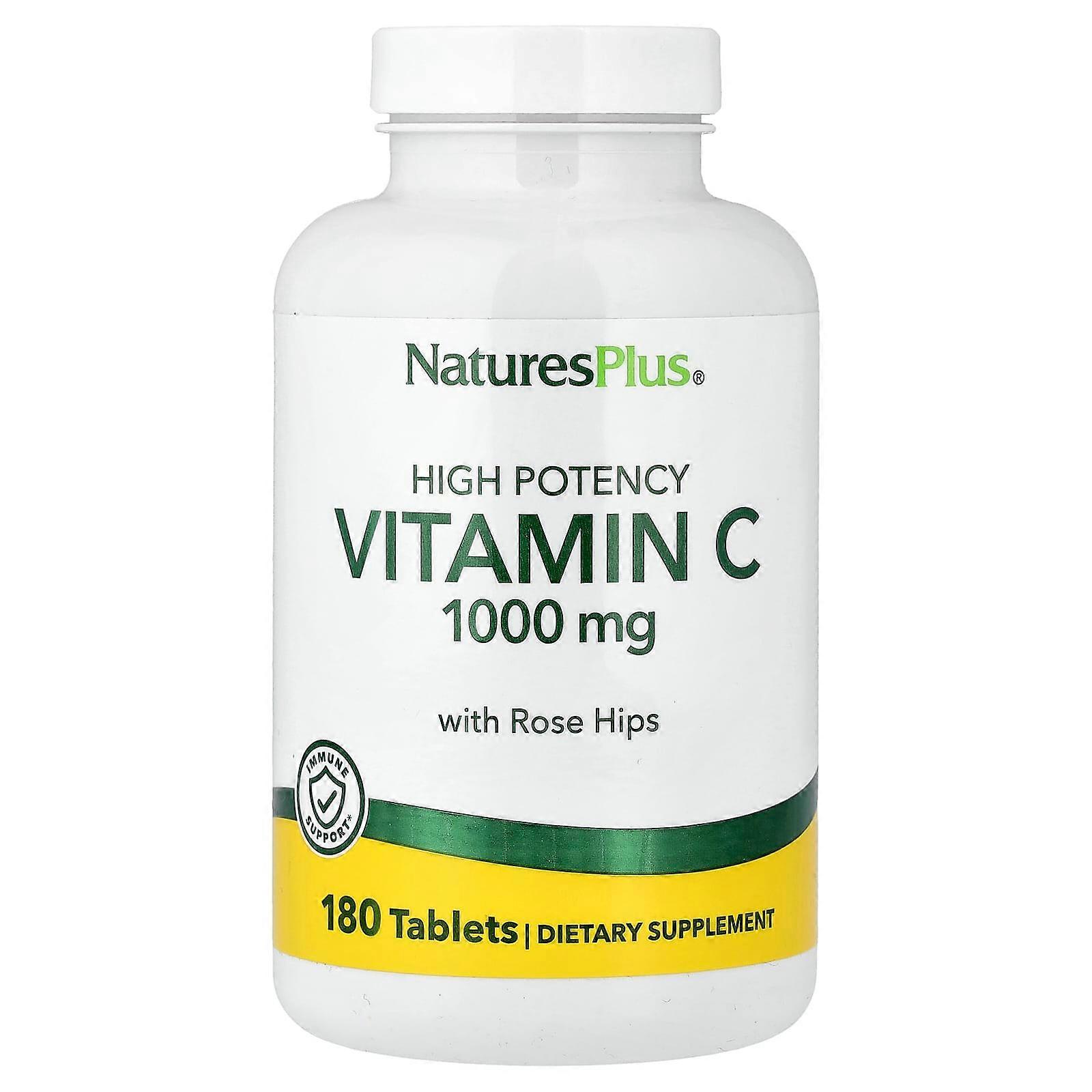 Nature's Plus, Vitamina C, 1000 mg, 180 Tabletas