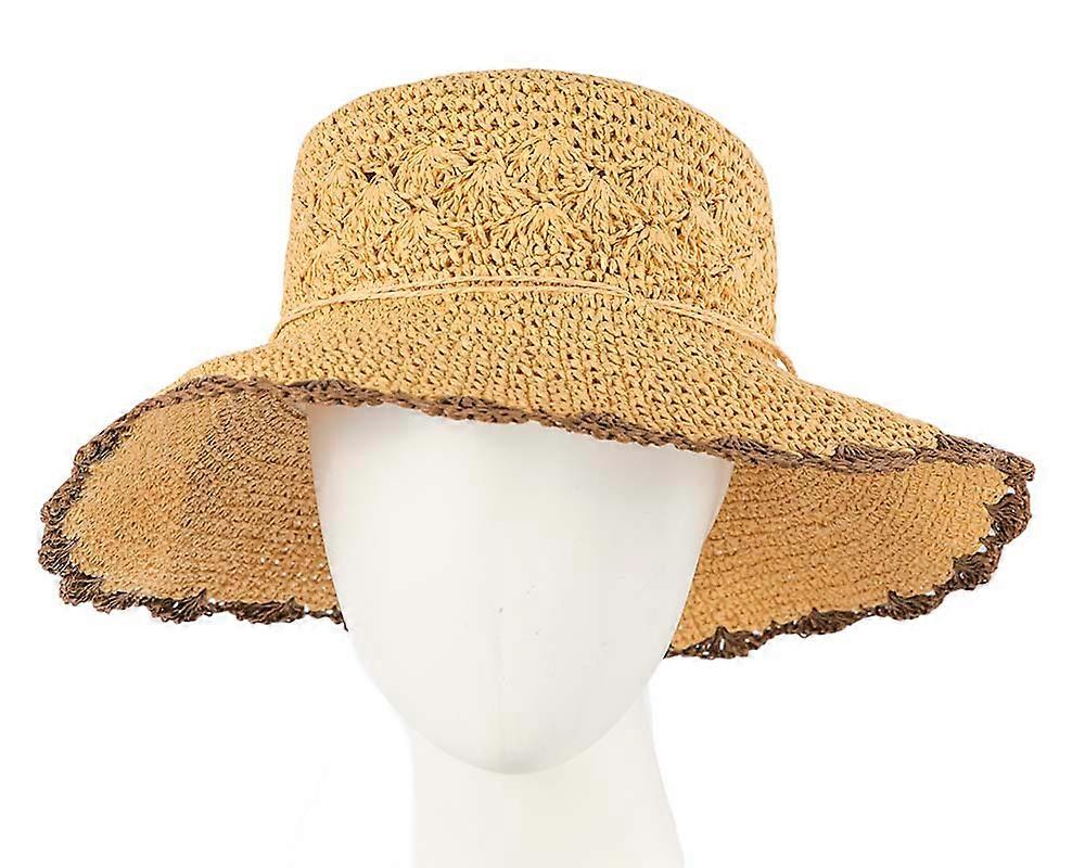Soft wide brim ladies summer casual beach hat CS016NT CS016NT