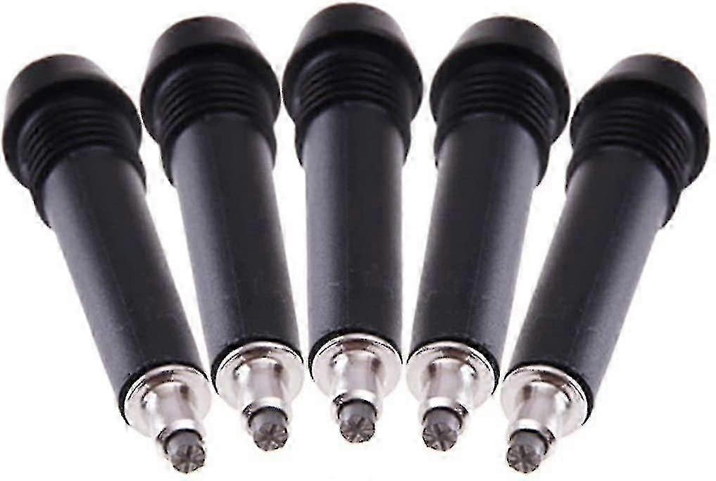 Replacement hiking pole tips for 5-pack, compatible with most standard.